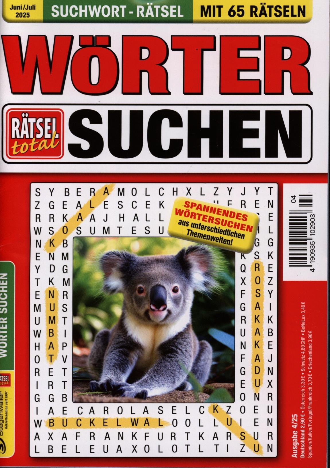 Rätsel total Suchworträtsel 4/2025