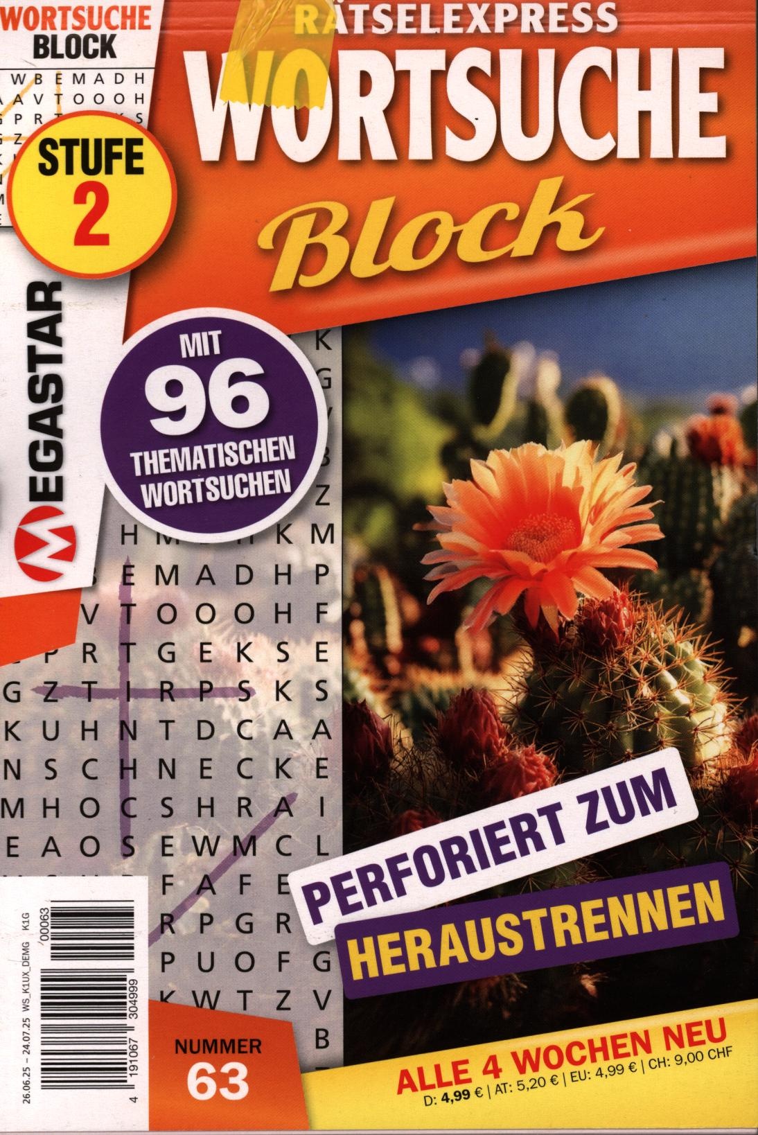 Rätselex. Wortsuche Block 63/2025