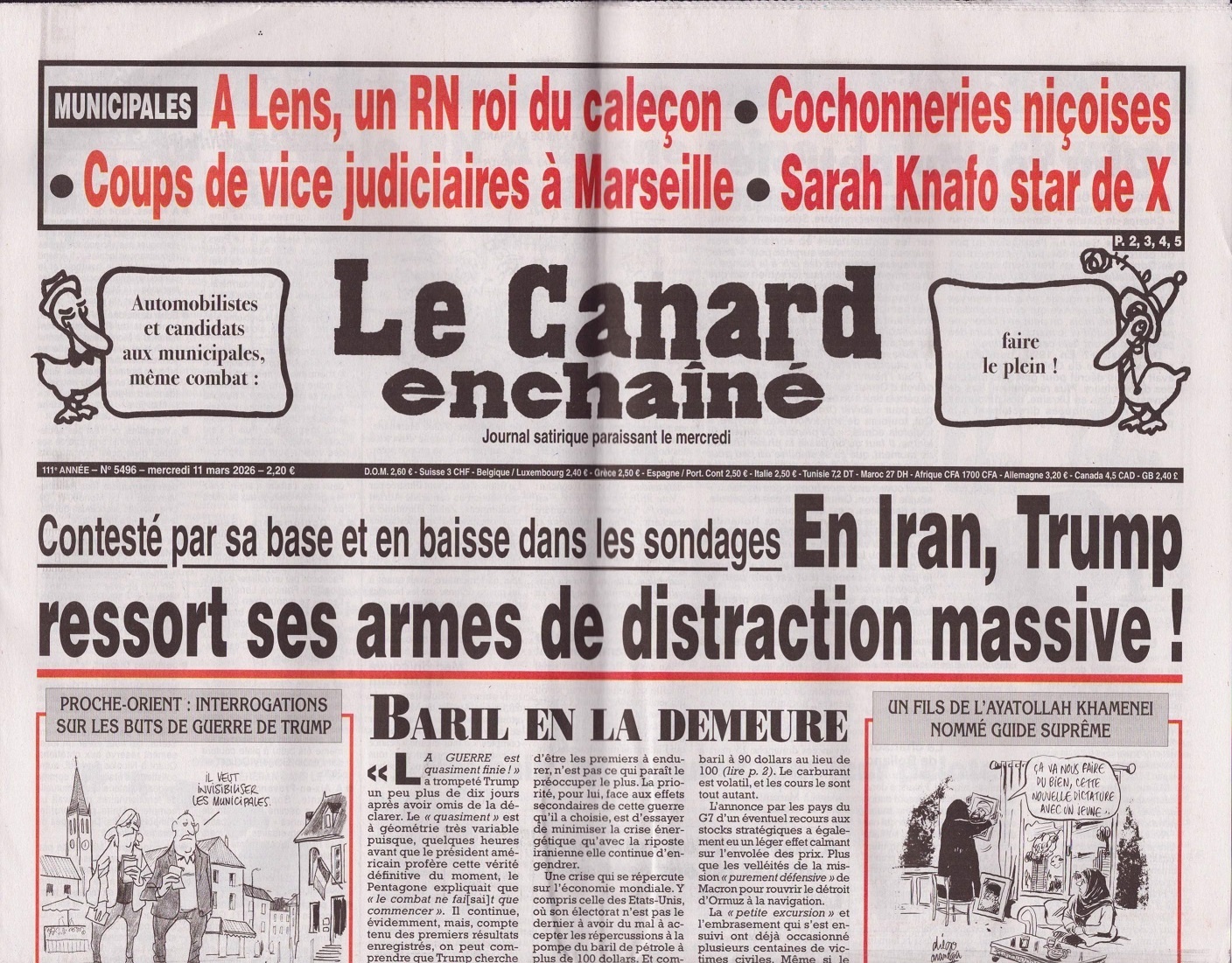 Le Canard enchaîné 5496/2026