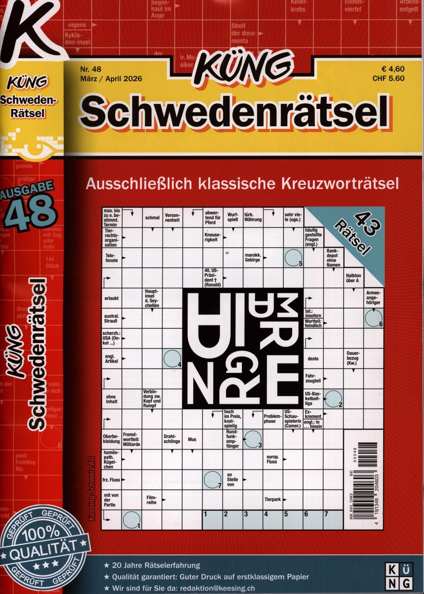 Küng Schwedenrätsel 48/2026