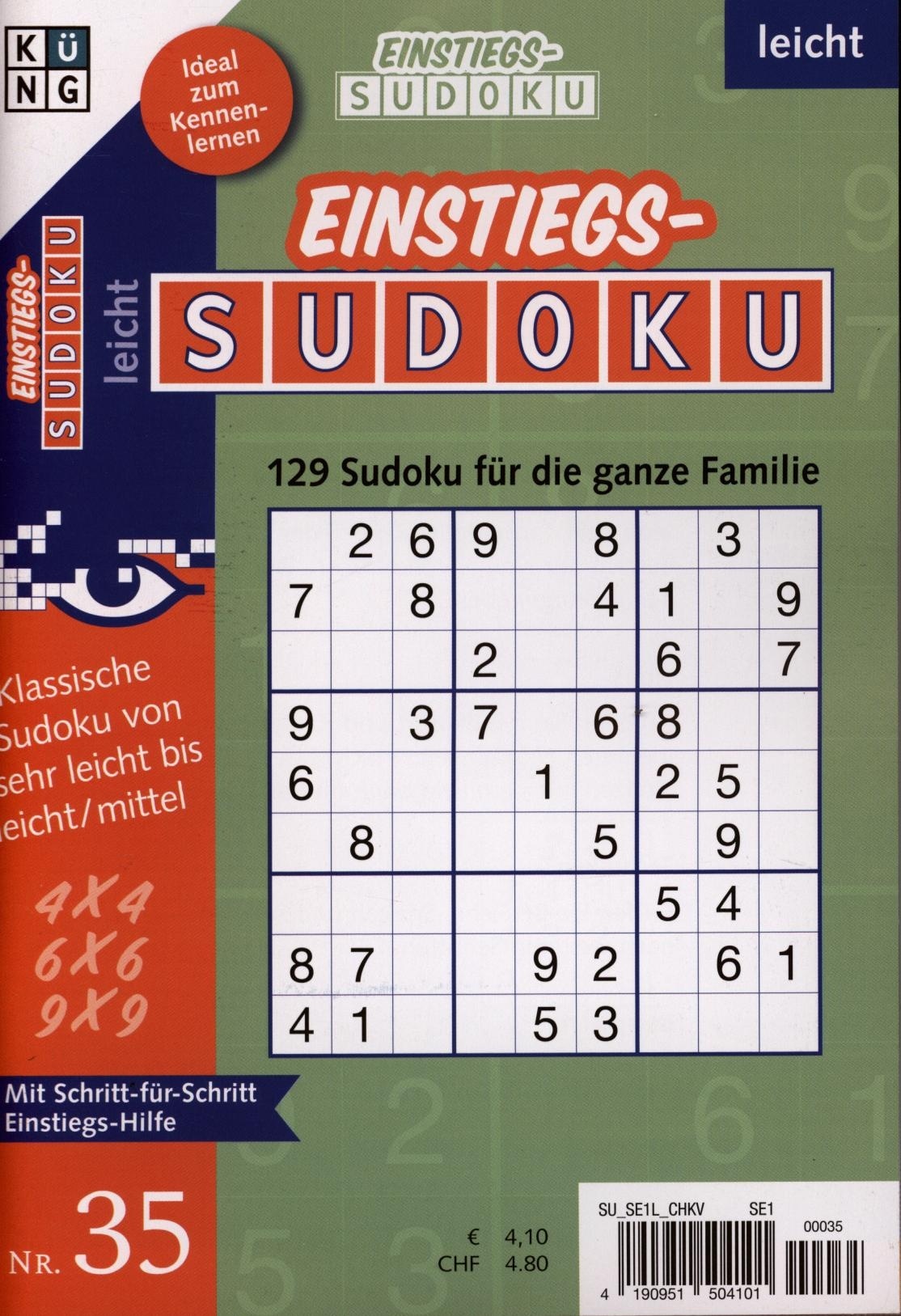 Einstiegs Sudoku 35/2026