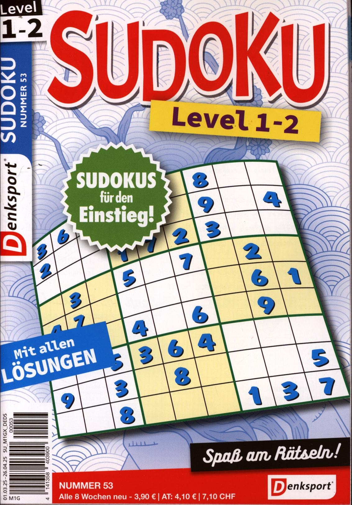 Denksport Sudoku Level 1-2 53/2025