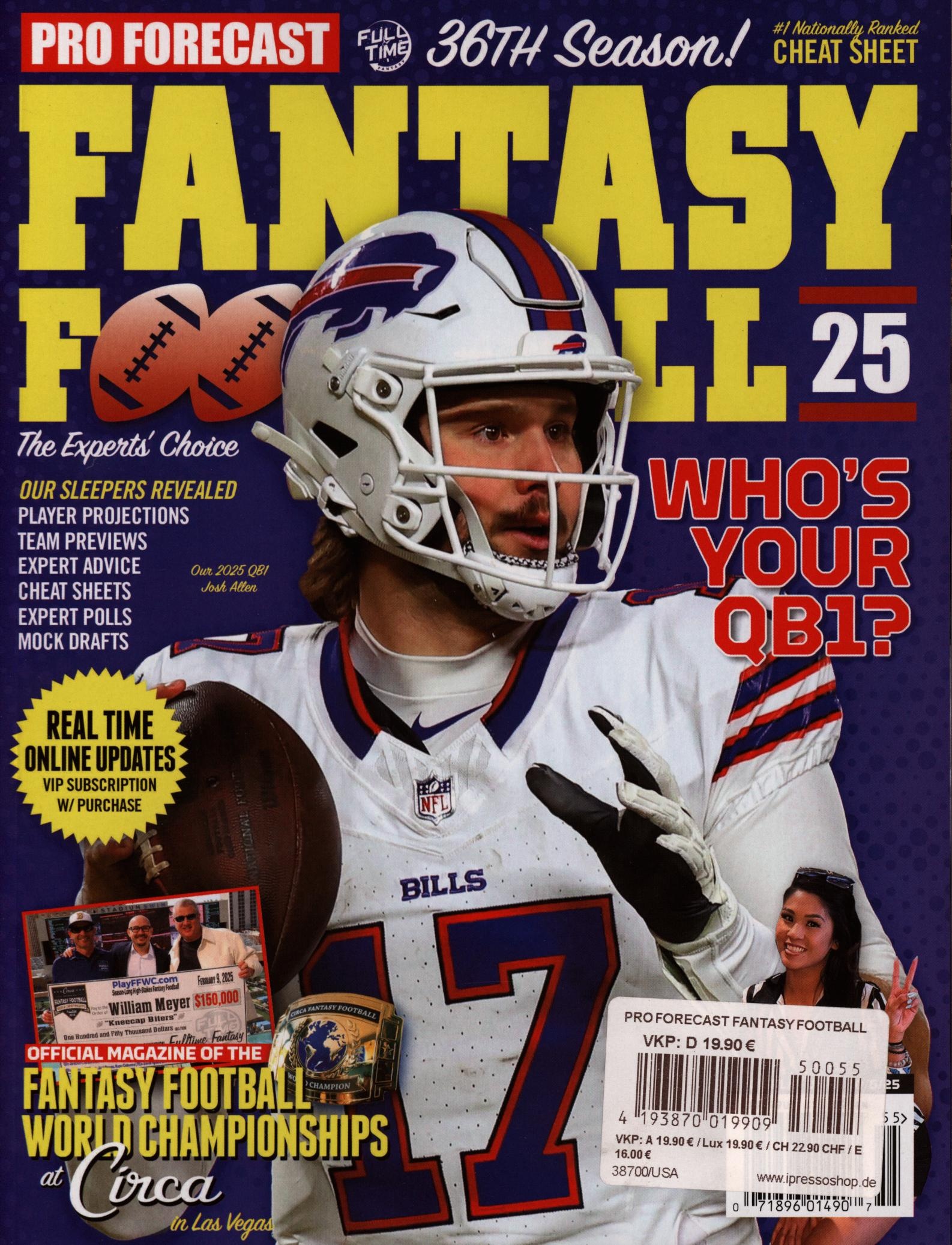 Pro Forecast Fantasy Football 55/2025