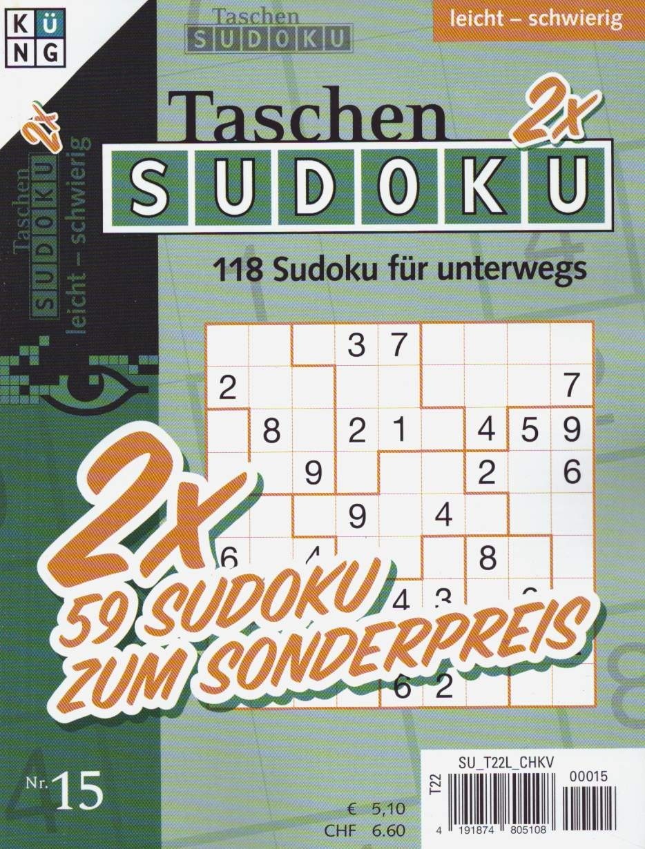 Taschen Sudoku 2x Book 15/2026