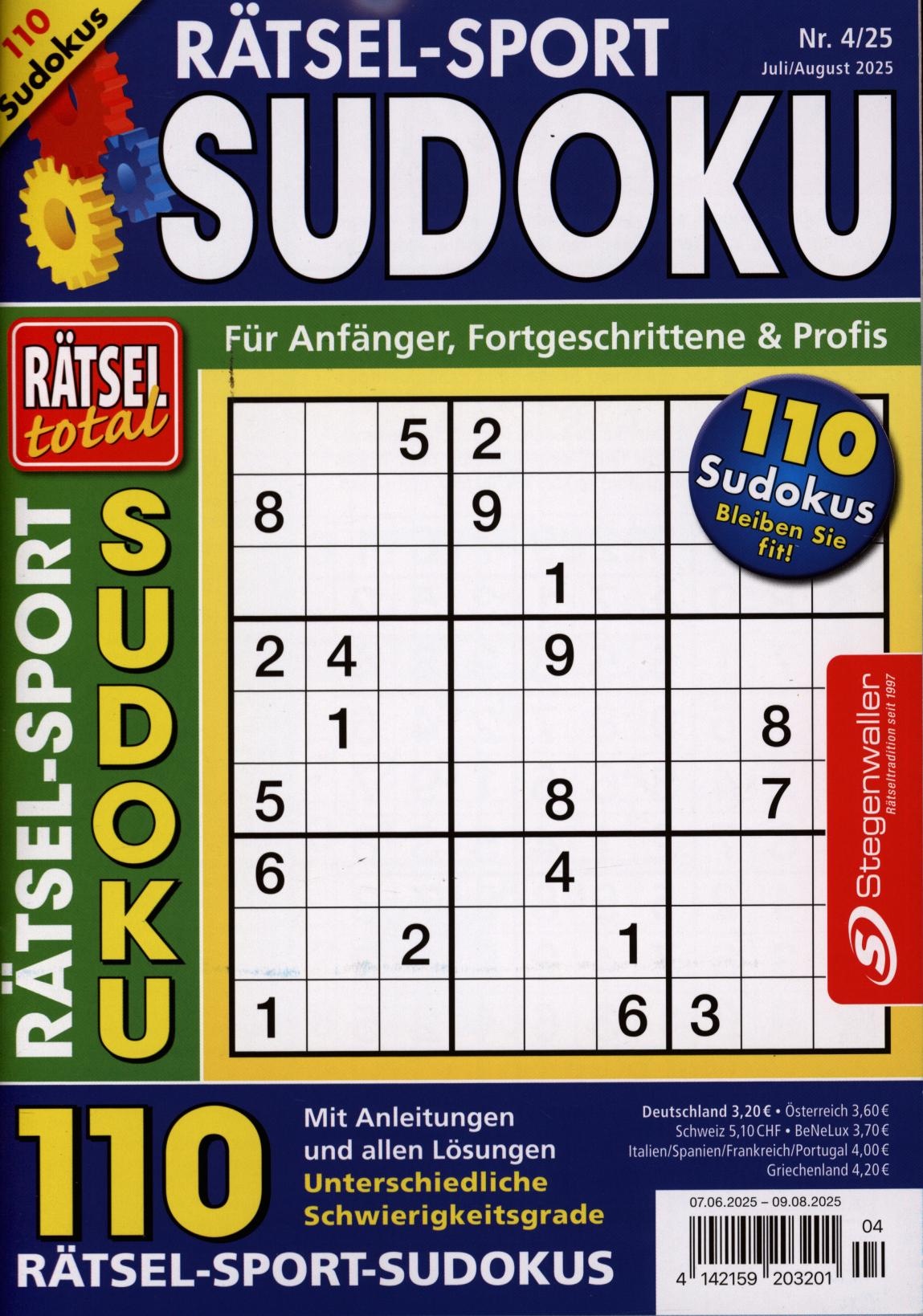 Rätsel total Rätsel-Sport Sudoku 4/2025