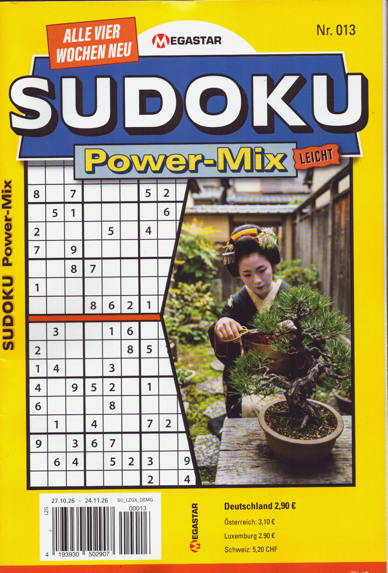 Sudoku Power Mix leicht 13/2026