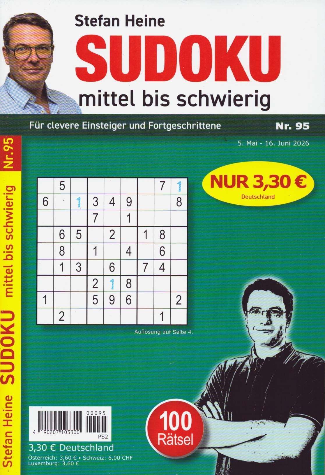Sudoku mittel bis schwierig 95/2026