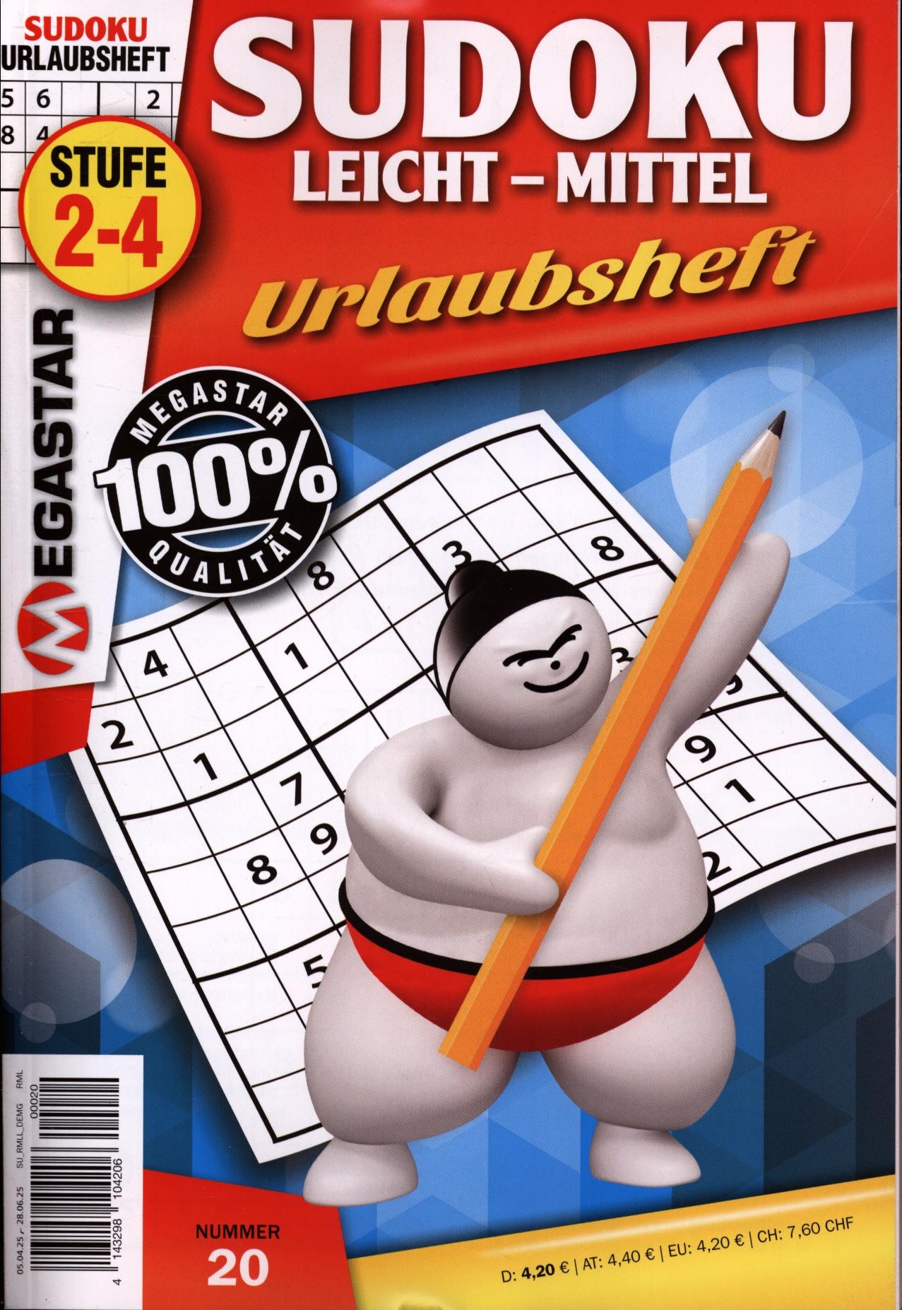 Megastar Sudoku Leicht-Mittel 20/2025 Megastar Sudoku Leicht-Mittel 20/2025