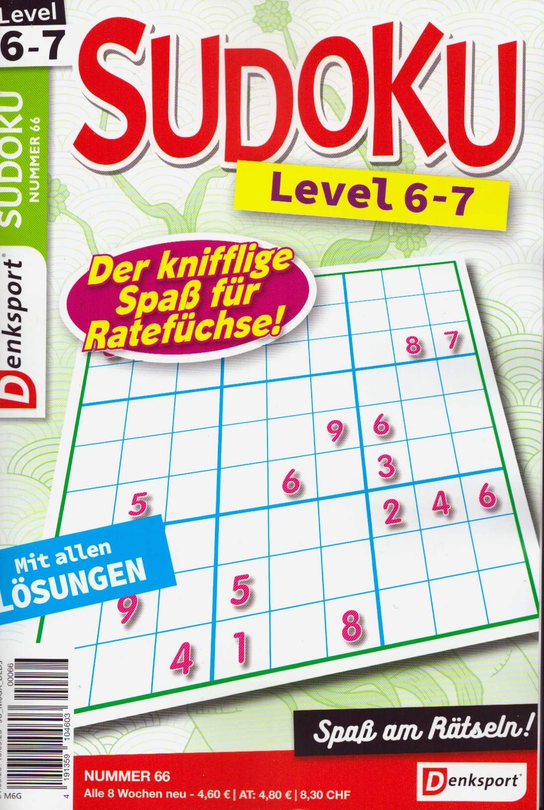 Denksport Sudoku Level 6-7 66/2026