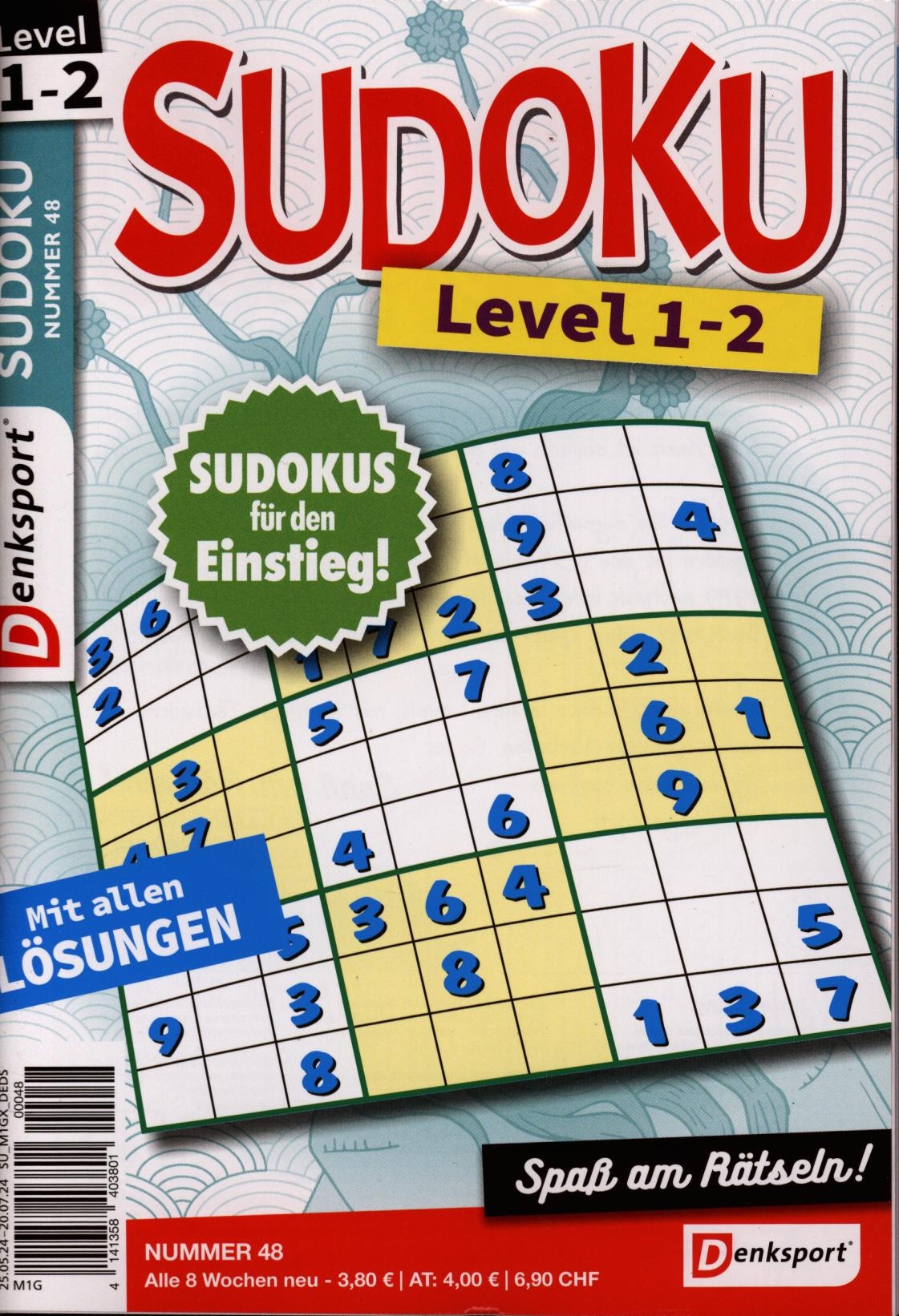 Denksport Sudoku Level 1-2 48/2024