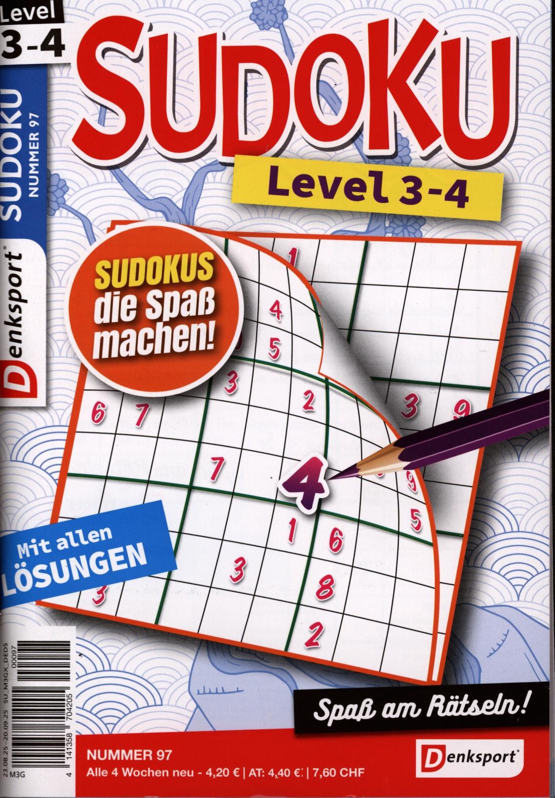 Denksport Sudoku Level 3-4 97/2025