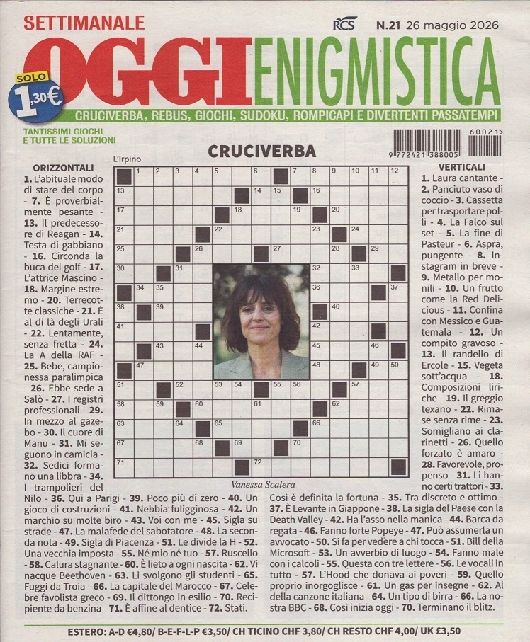 OGGI ENIGMISTICA 21/2026