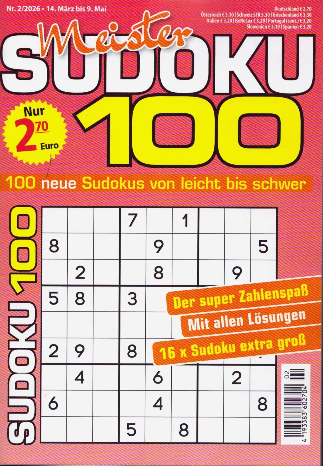 Meister SUDOKU 100 2/2026
