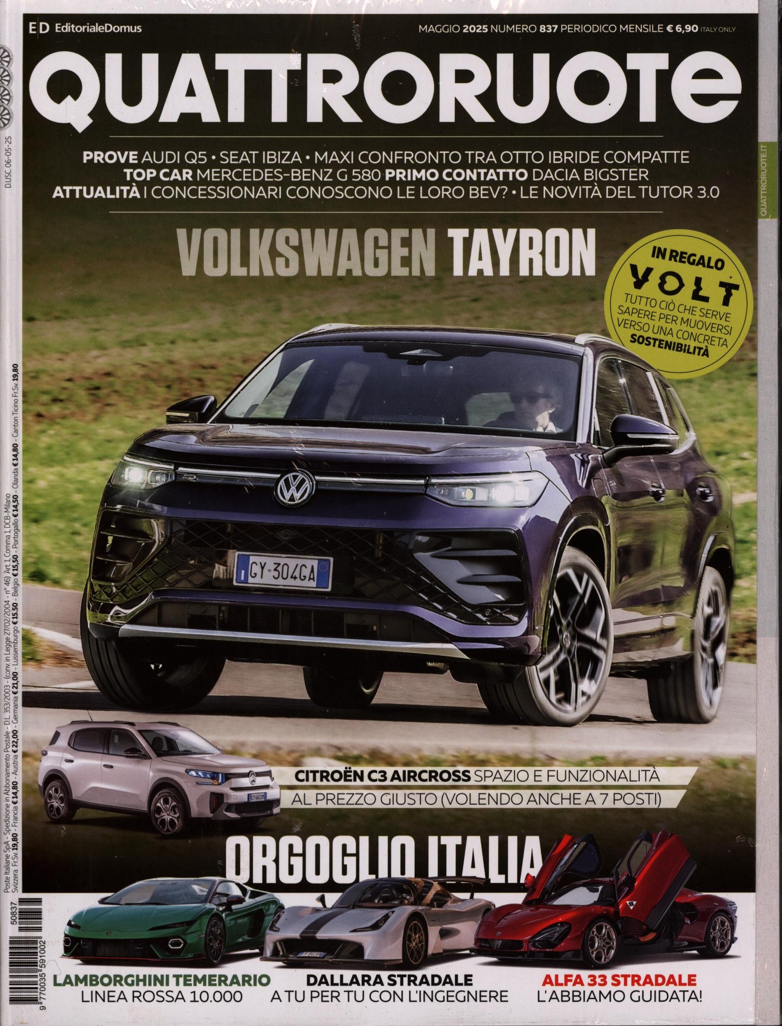 QUATTRORUOTE 837/2025