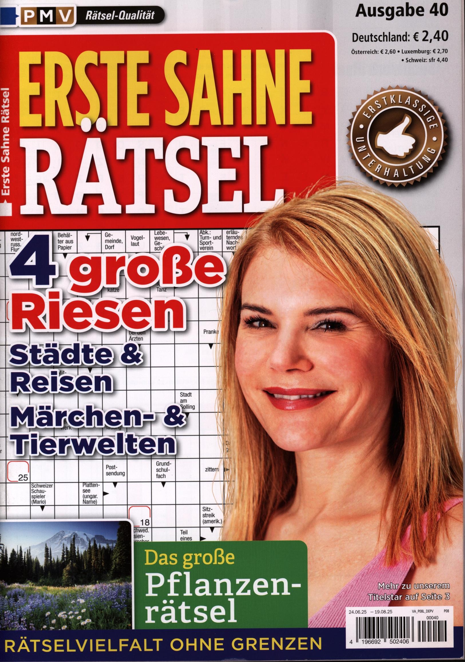 Erste Sahne Rätsel 40/2025