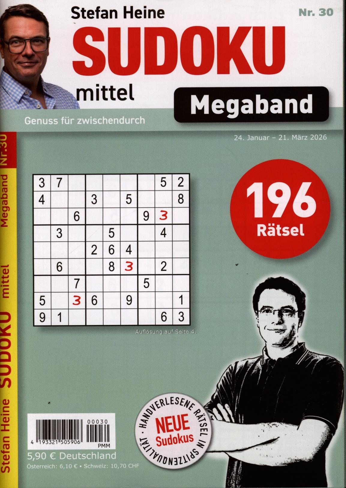 Sudoku mittel MEGABAND 30/2026