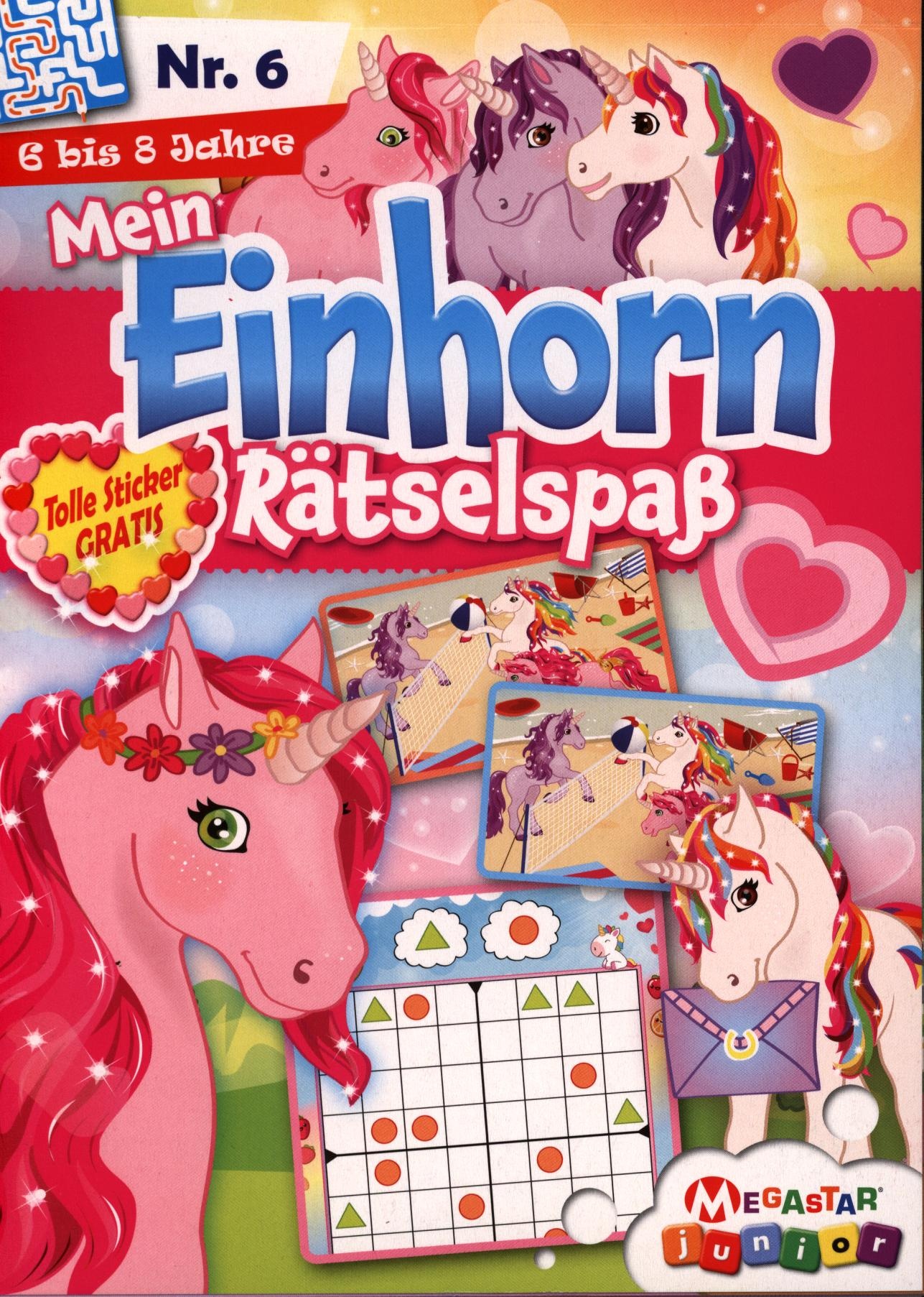 Mein Einhorn Rätselspaß (Block) 6/2025
