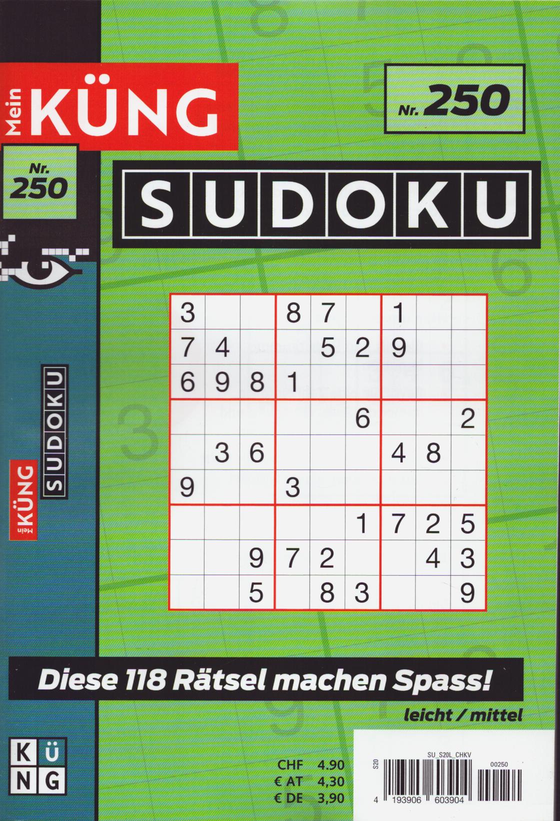 Mein Küng Sudoku 250/2026
