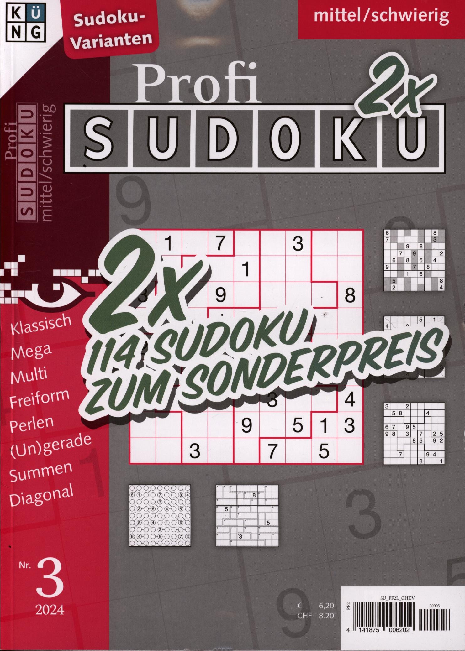 Profi Sudoku 2x 3/2024