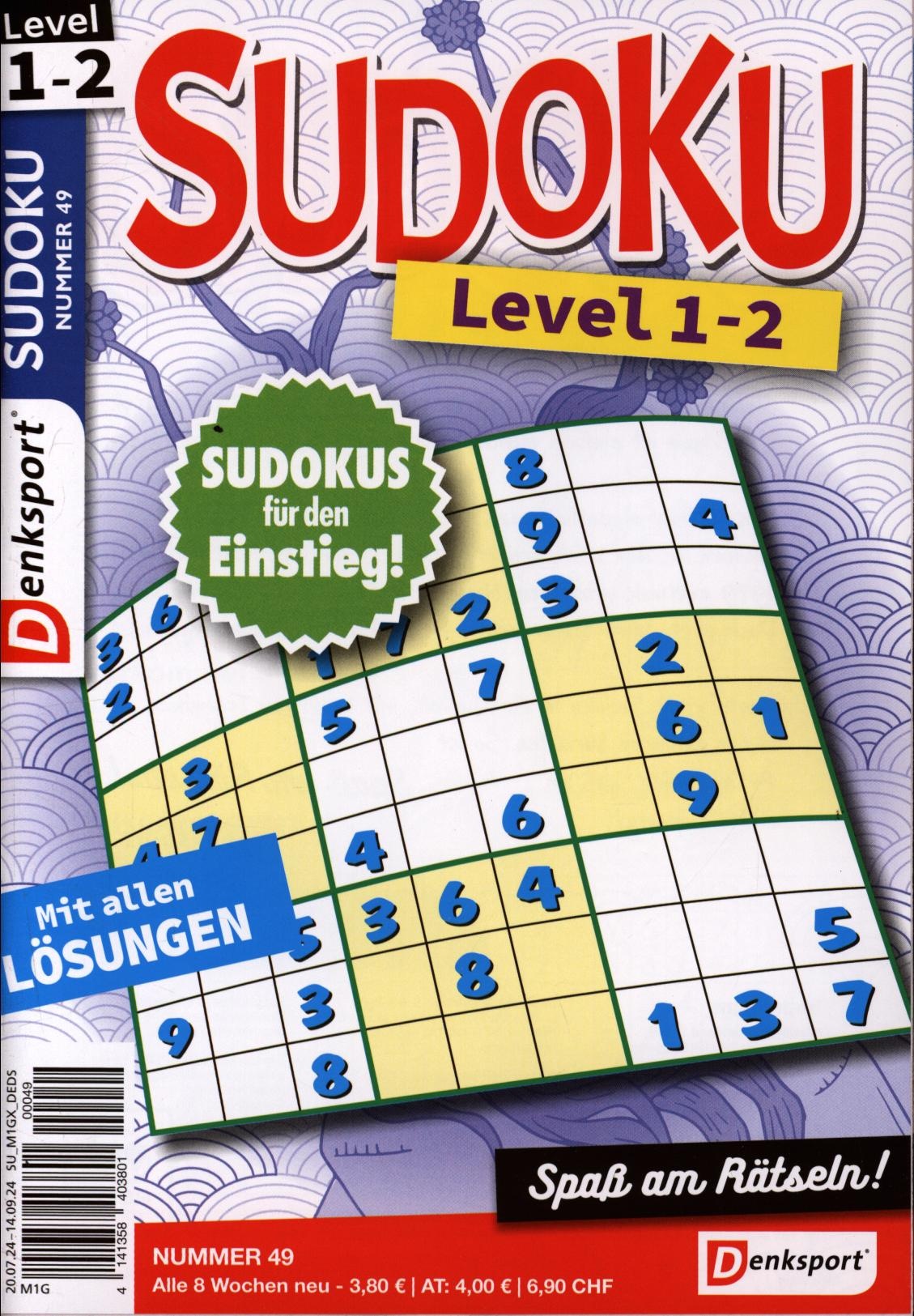 Denksport Sudoku Level 1-2 49/2024