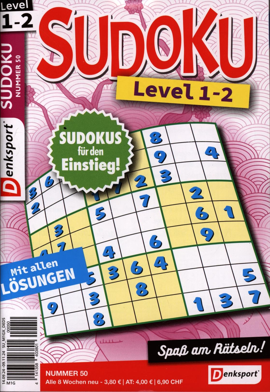 Denksport Sudoku Level 1-2 50/2024