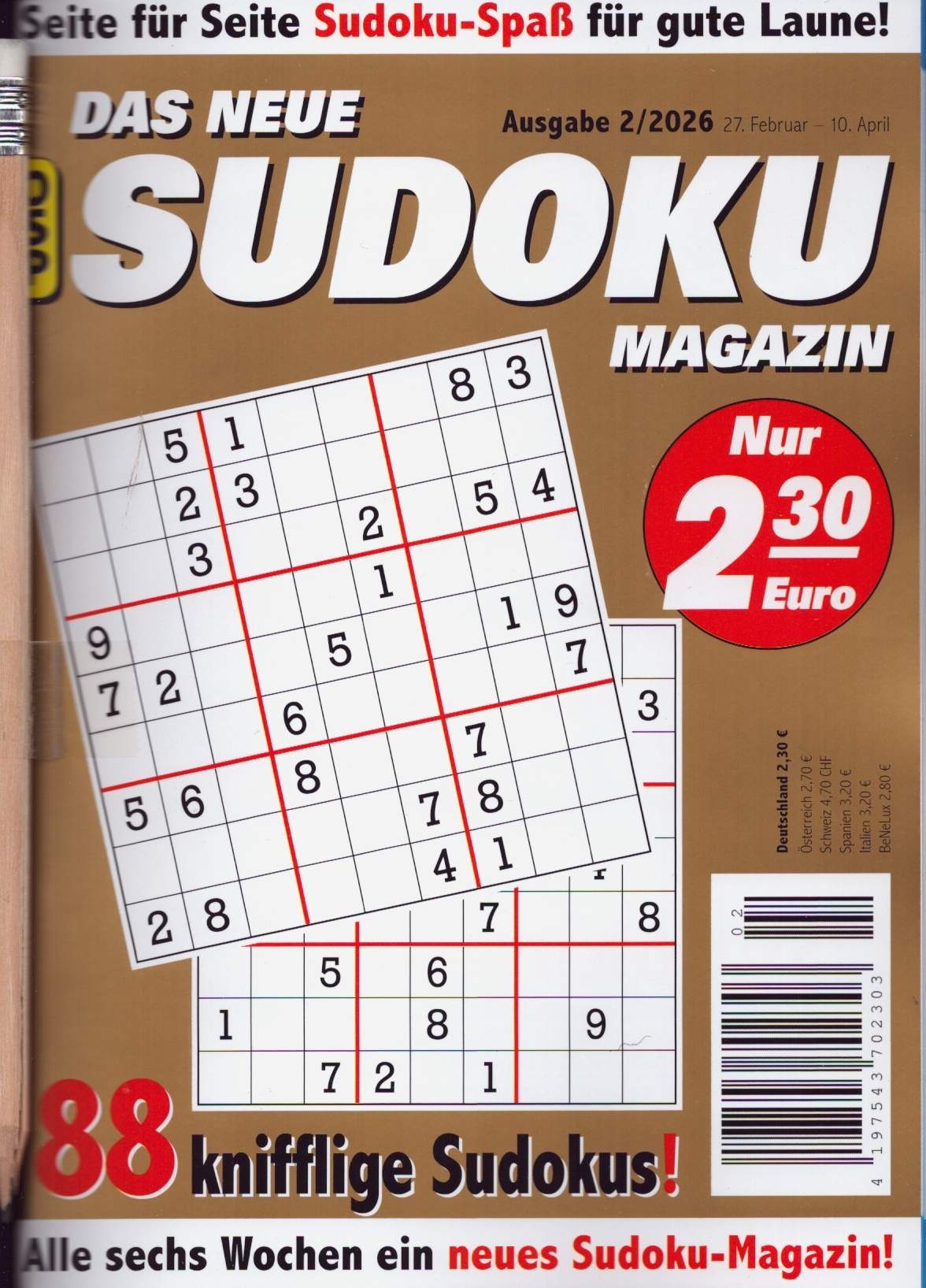 DAS NEUE SUDOKU MAGAZIN 2/2026