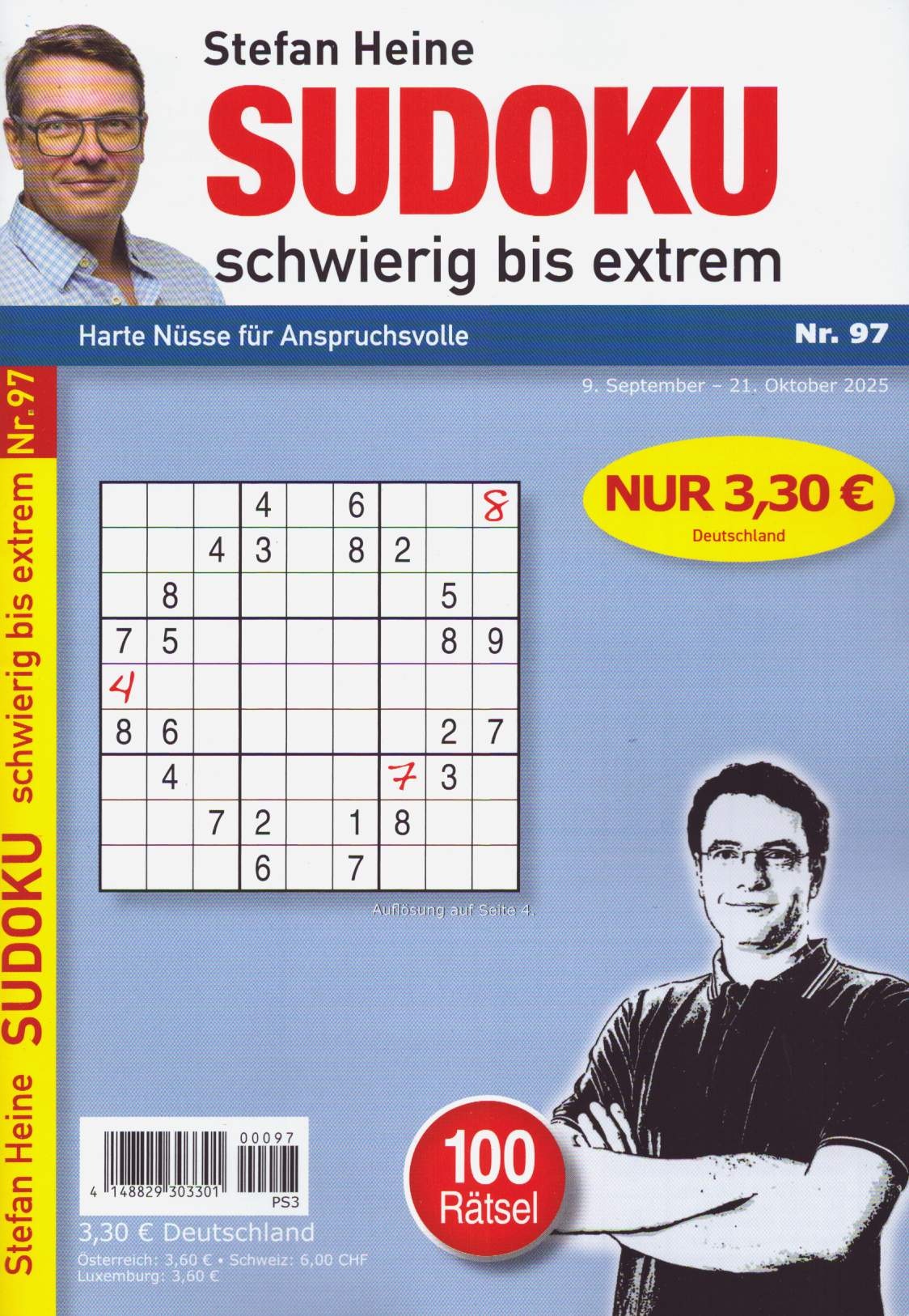 Sudoku schwierig bis extrem 97/2025