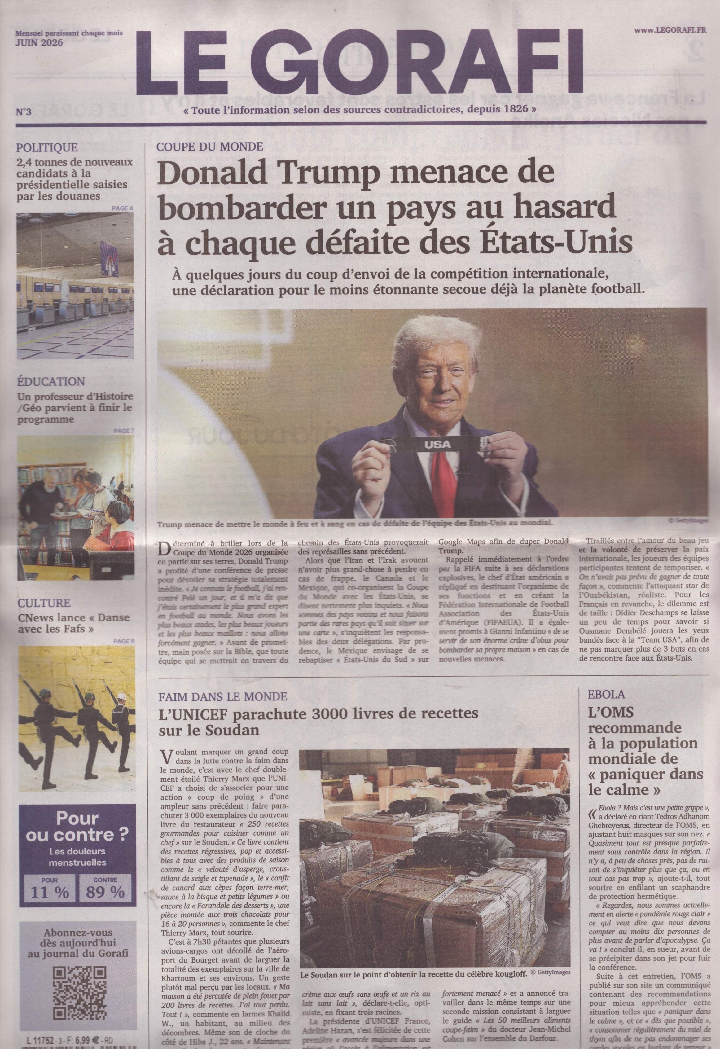 LE JOURNAL DU GORAFI 3/2026