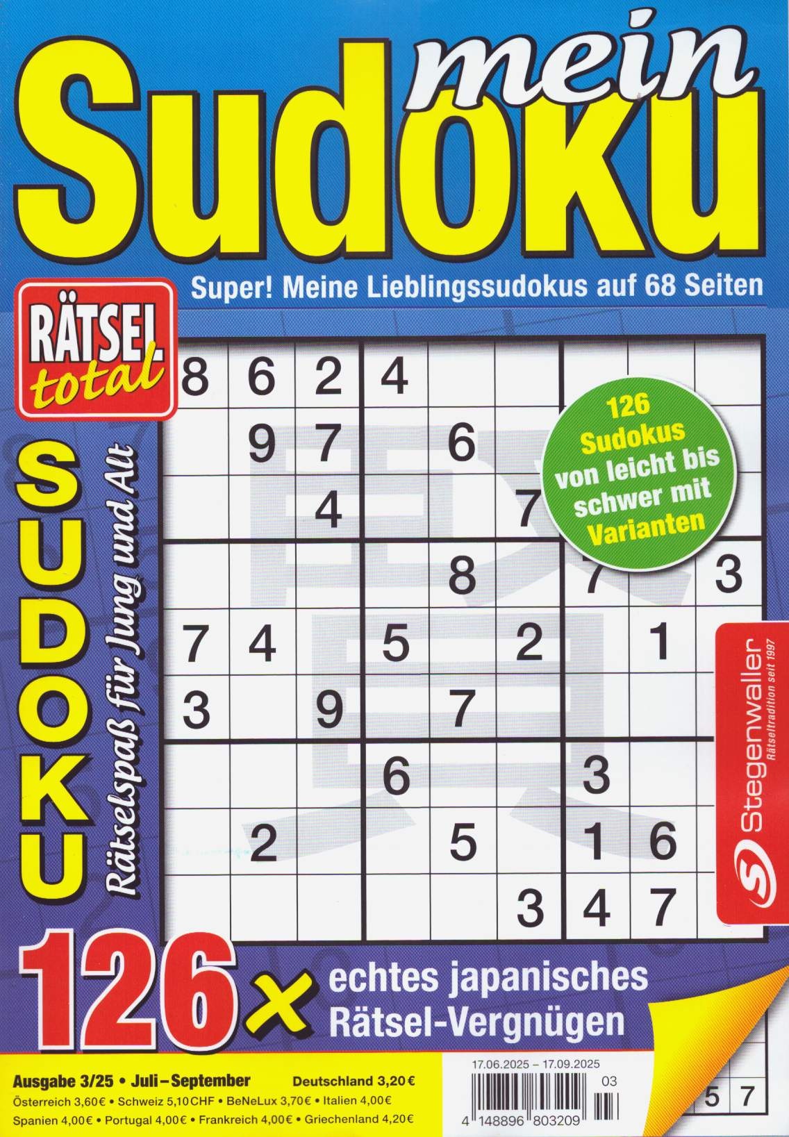 Rätsel total - mein Sudoku 3/2025