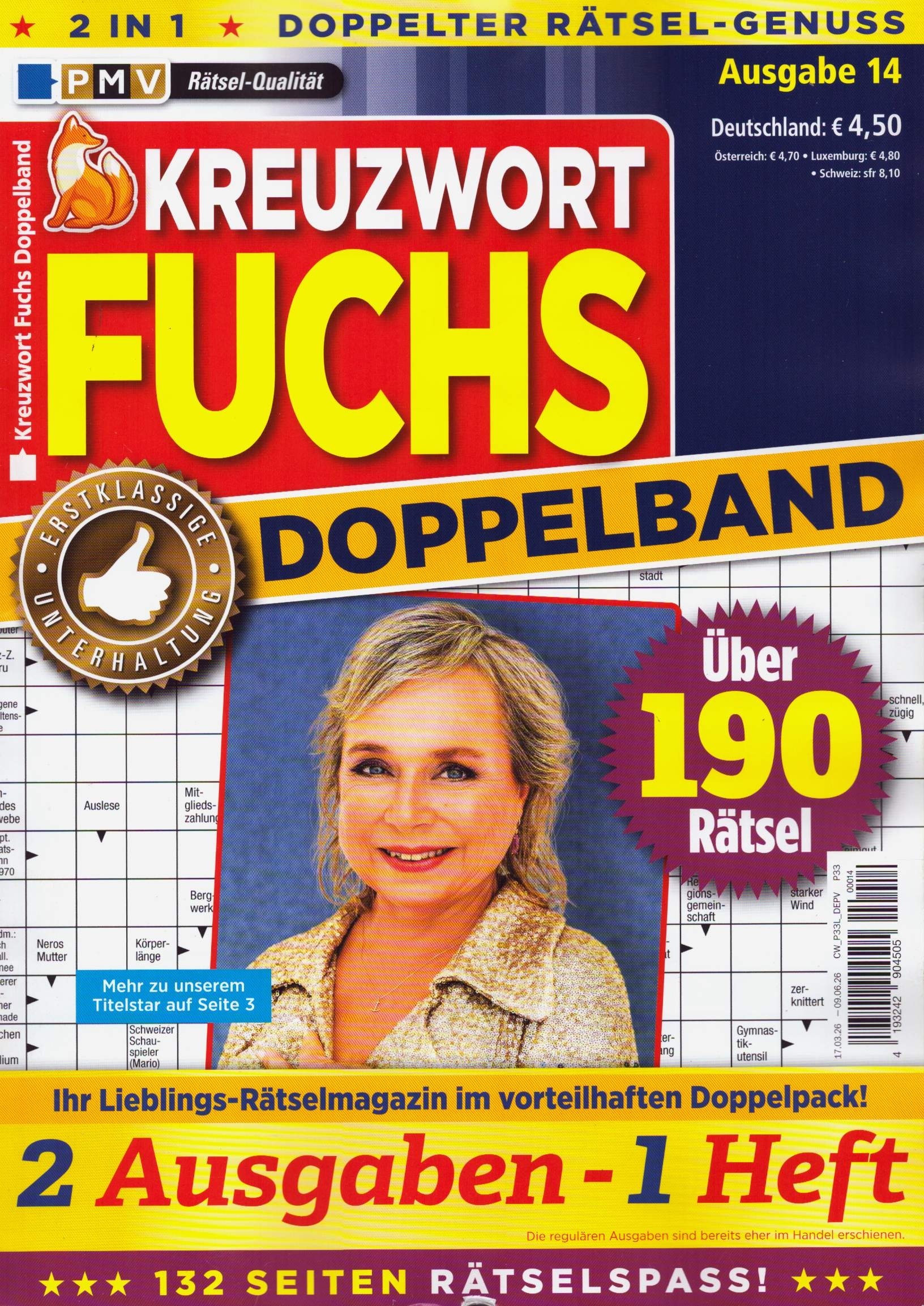 Kreuzwort Fuchs Doppelband 14/2026