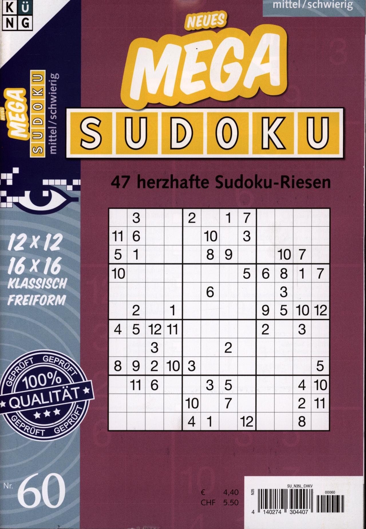 Neues Mega Sudoku 60/2025