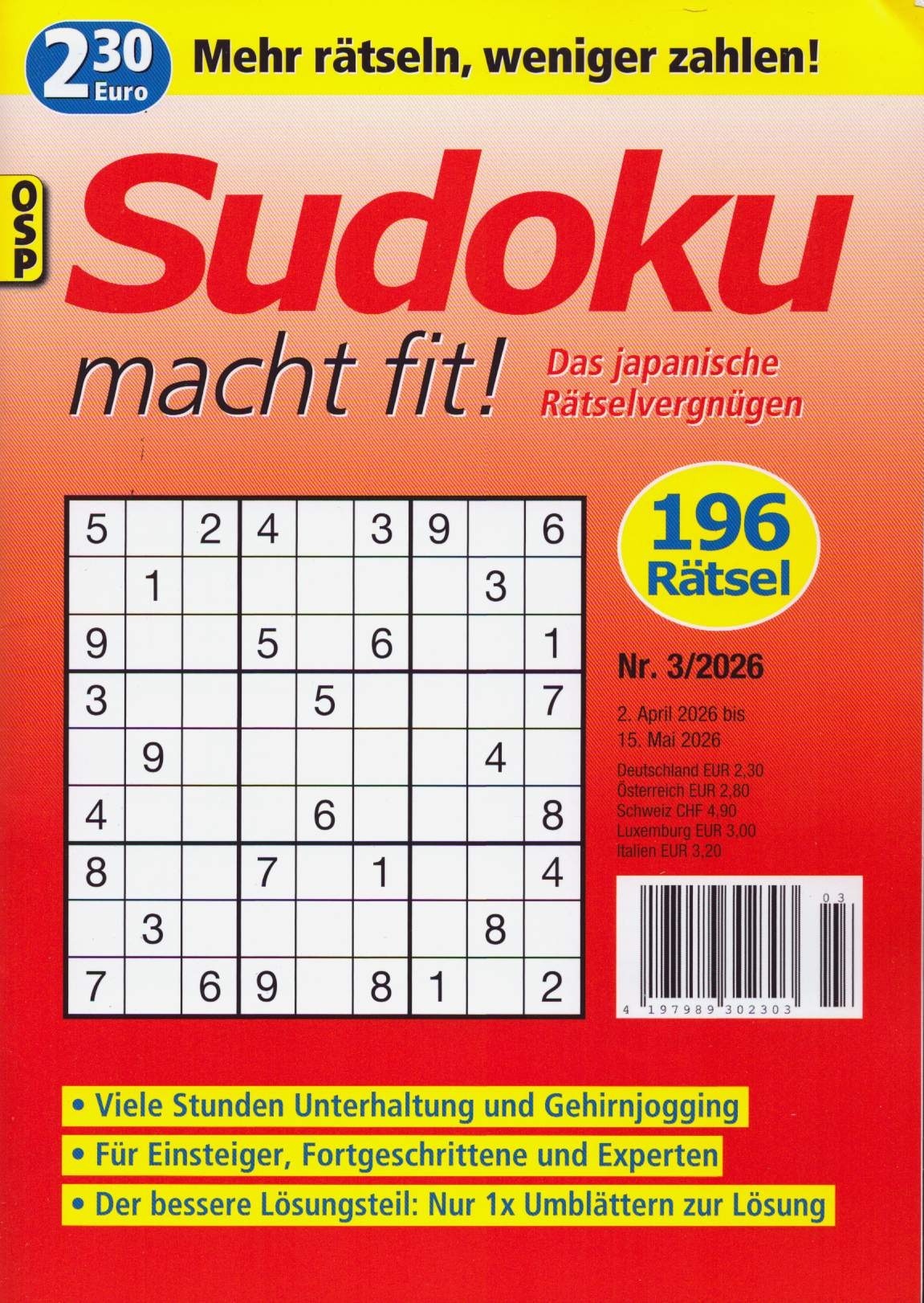 SUDOKU MACHT FIT! 3/2026