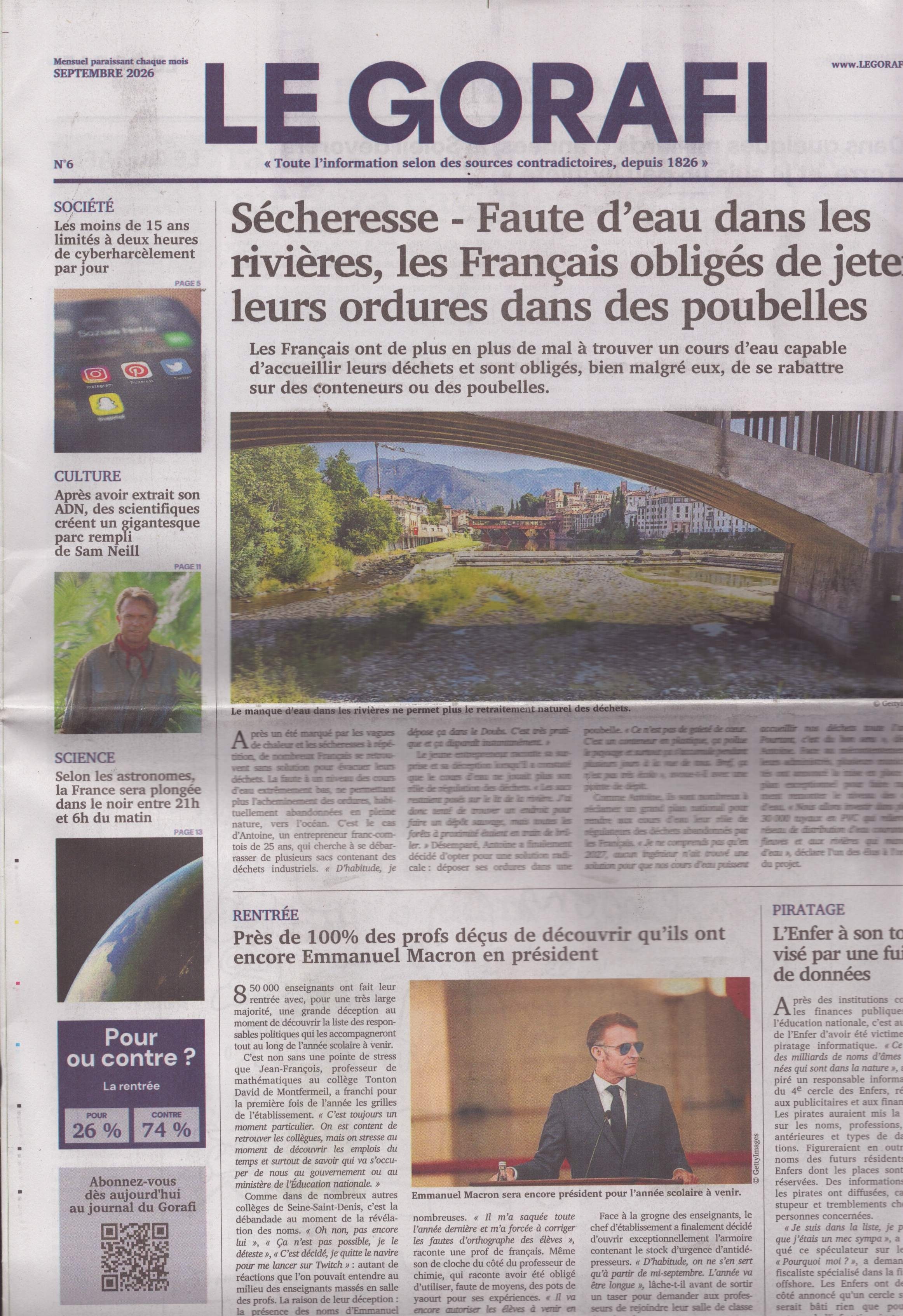 LE JOURNAL DU GORAFI 6/2026
