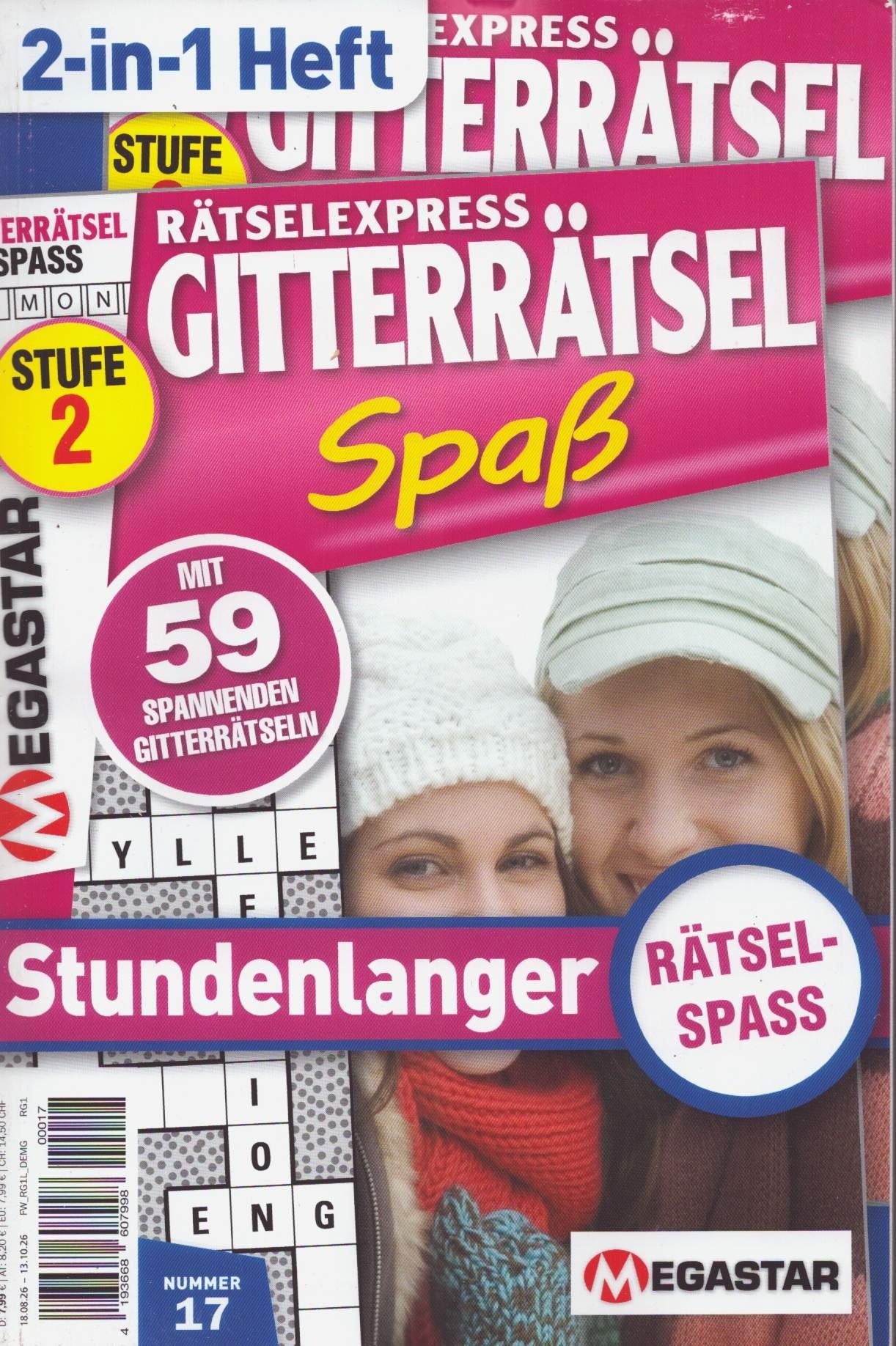 Rätselexpress Gitterrätsel Spaß Premiumband 17/2026