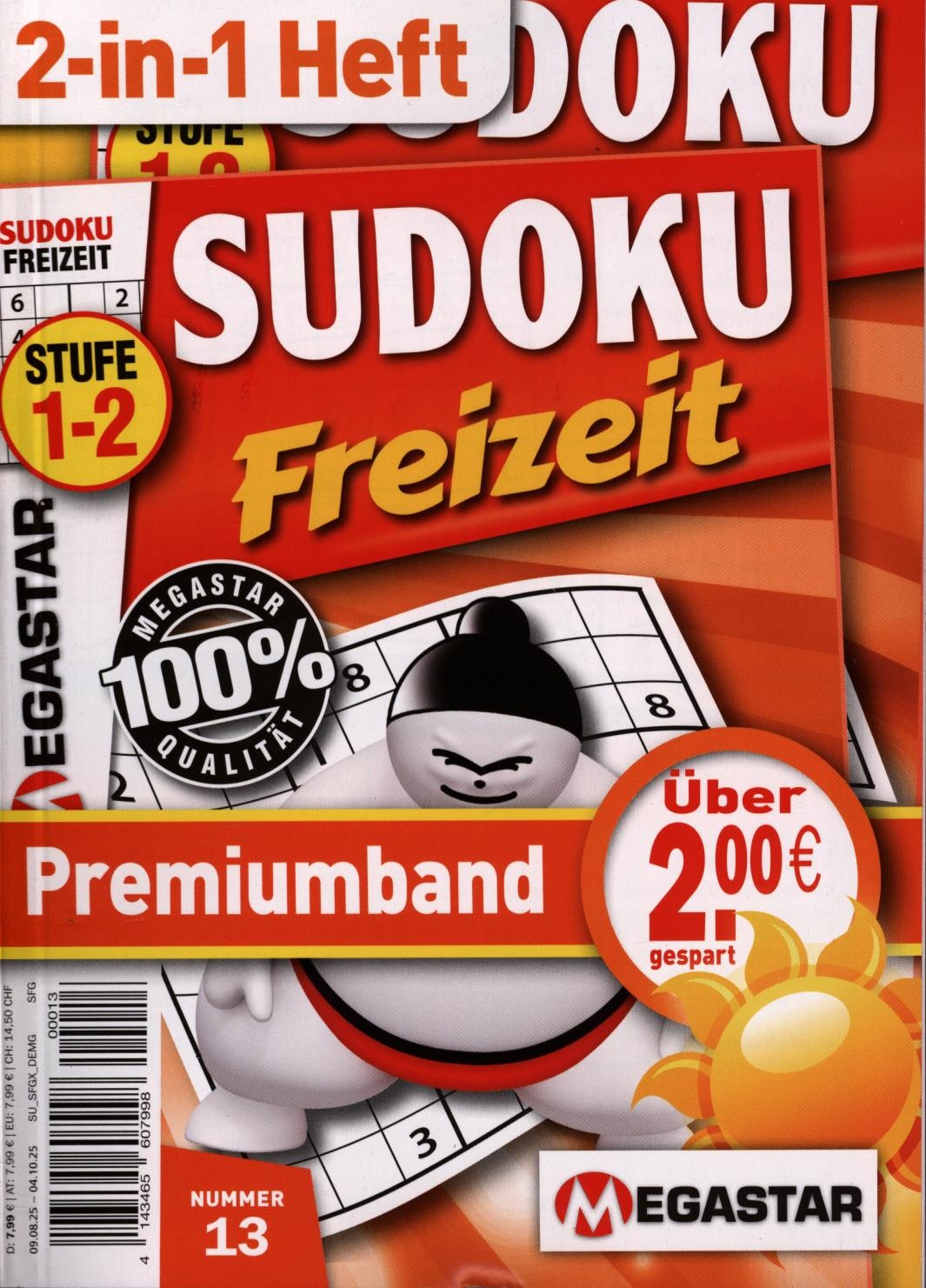 Sudoku Freizeit Premiumband 13/2025