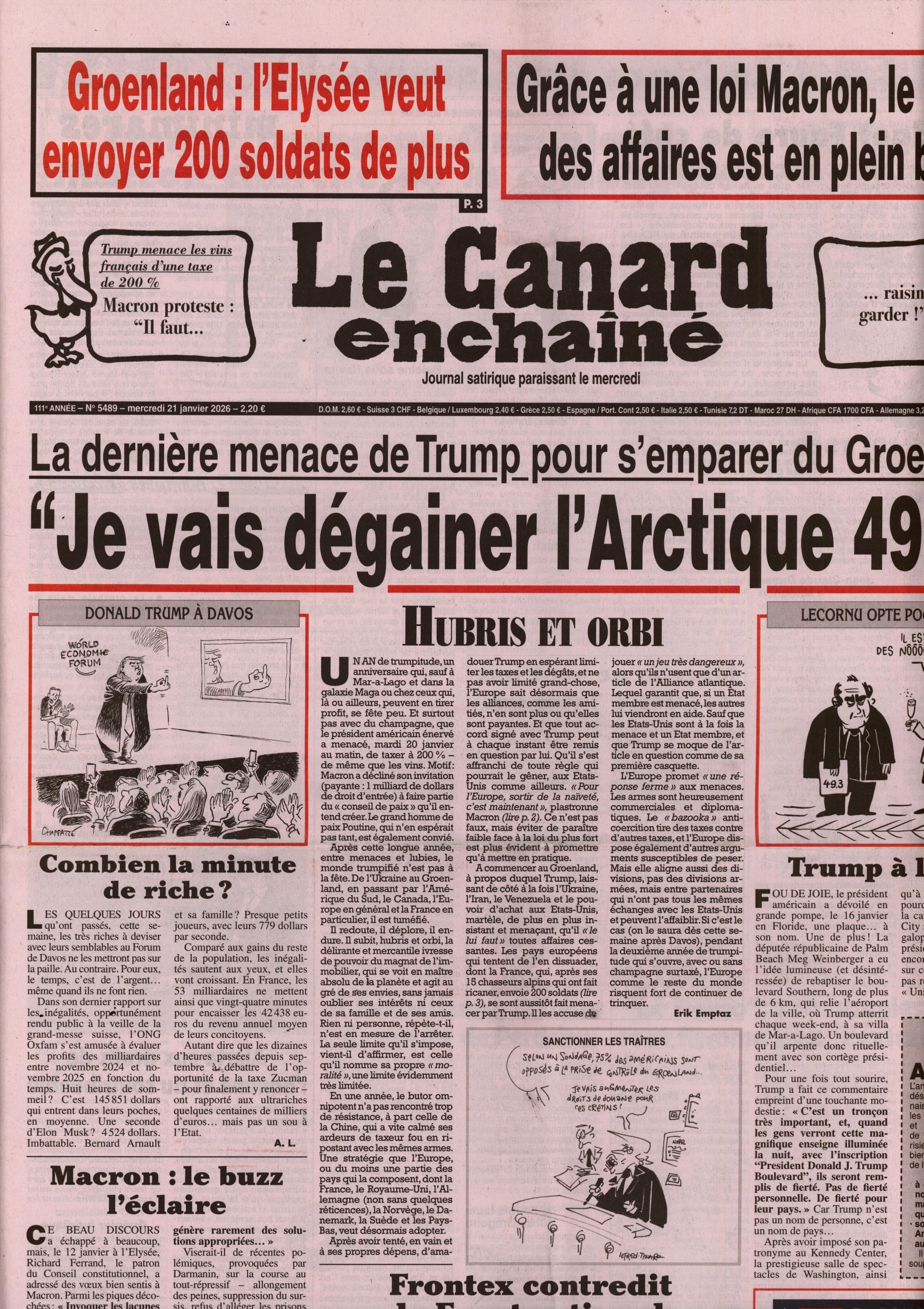 Le Canard enchaîné 5489/2026