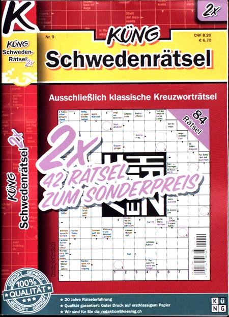 Schwedenrätsel 2x 9/2025