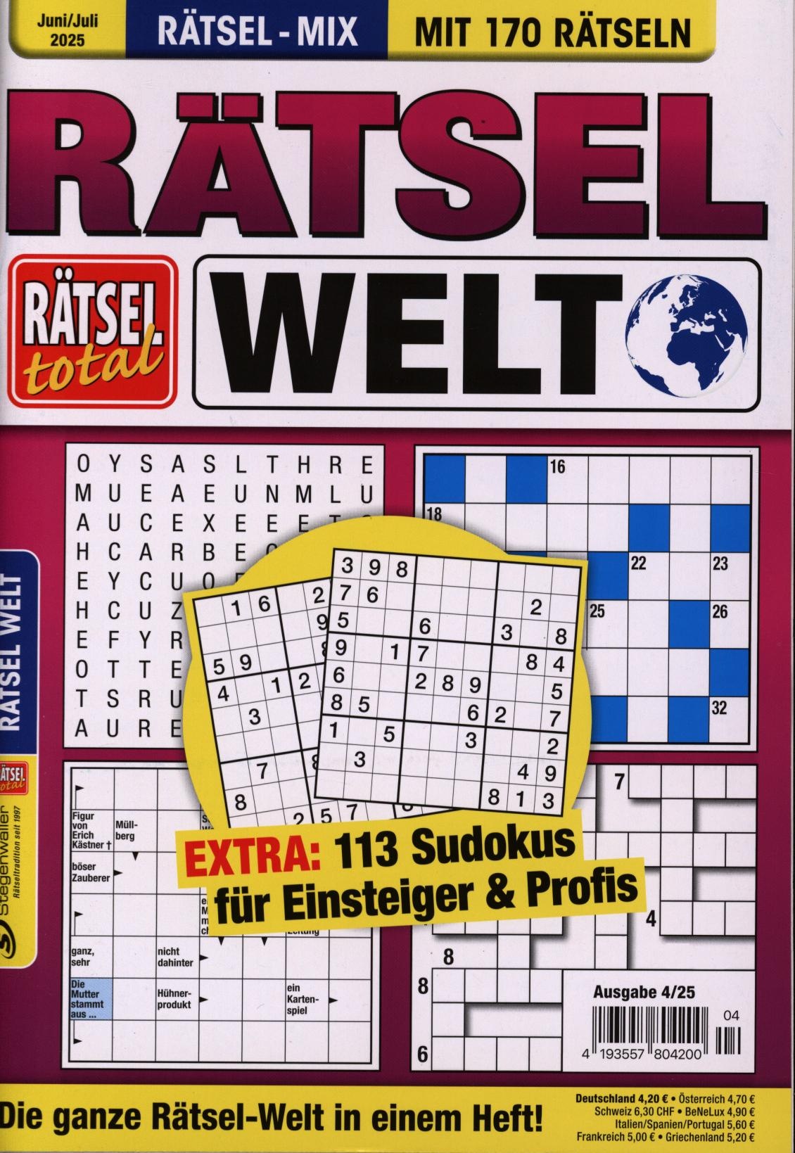 Rätsel total - Rätsel Welt 4/2025