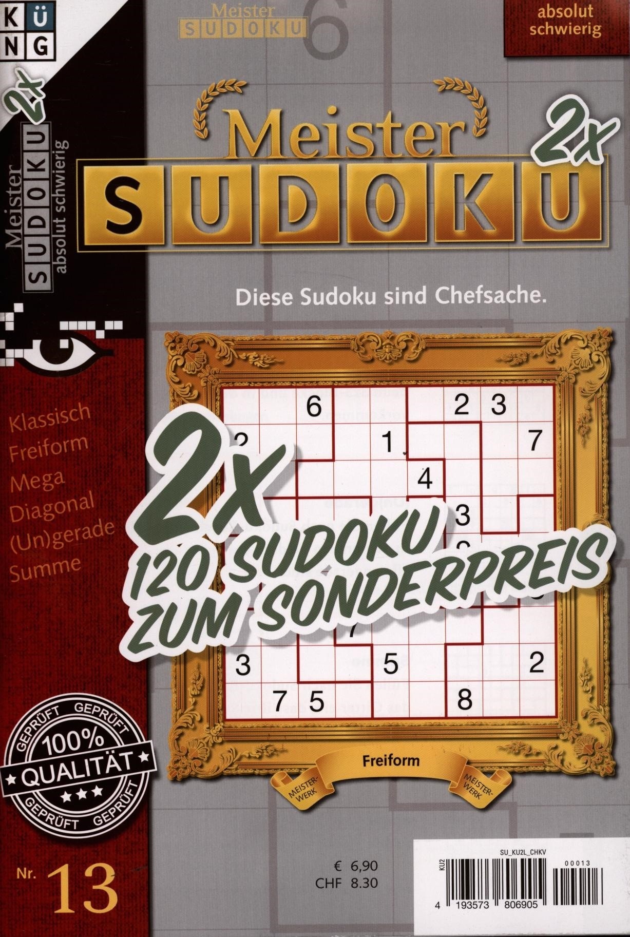Meister Sudoku 2x Book 13/2026
