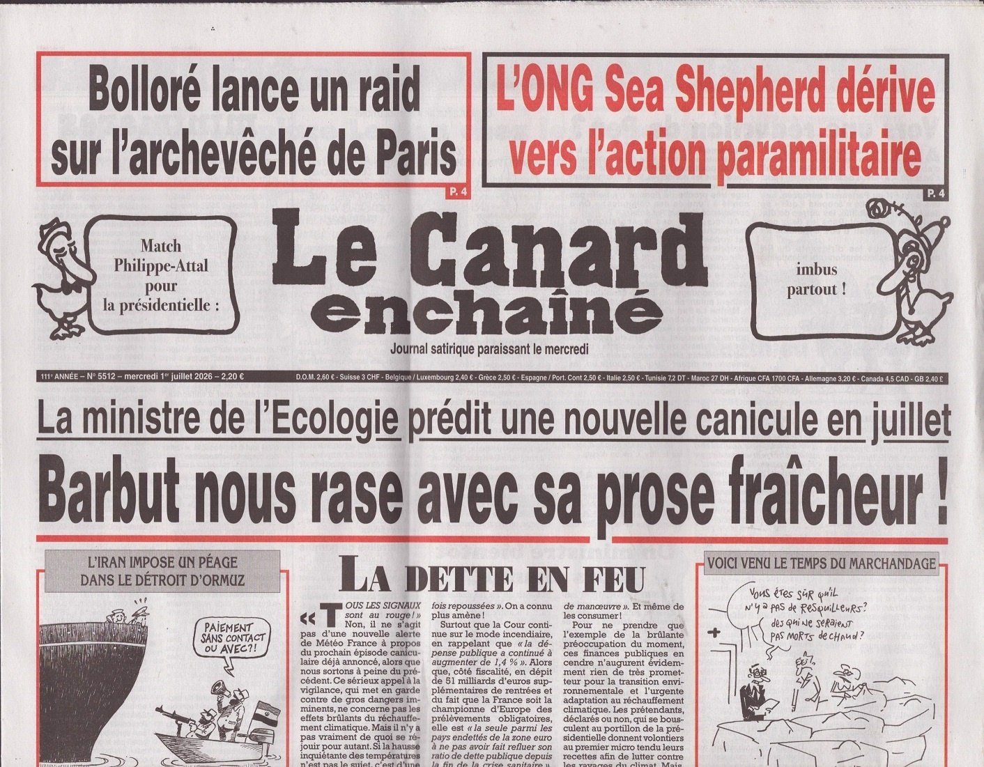 Le Canard enchaîné 5512/2026