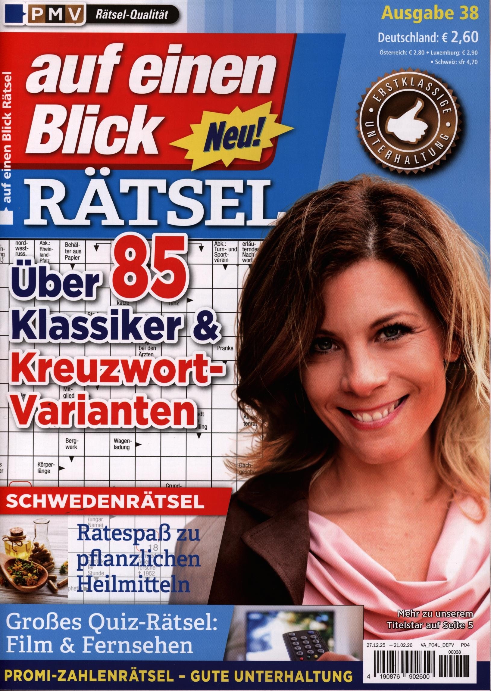 auf einen Blick Rätsel 38/2026