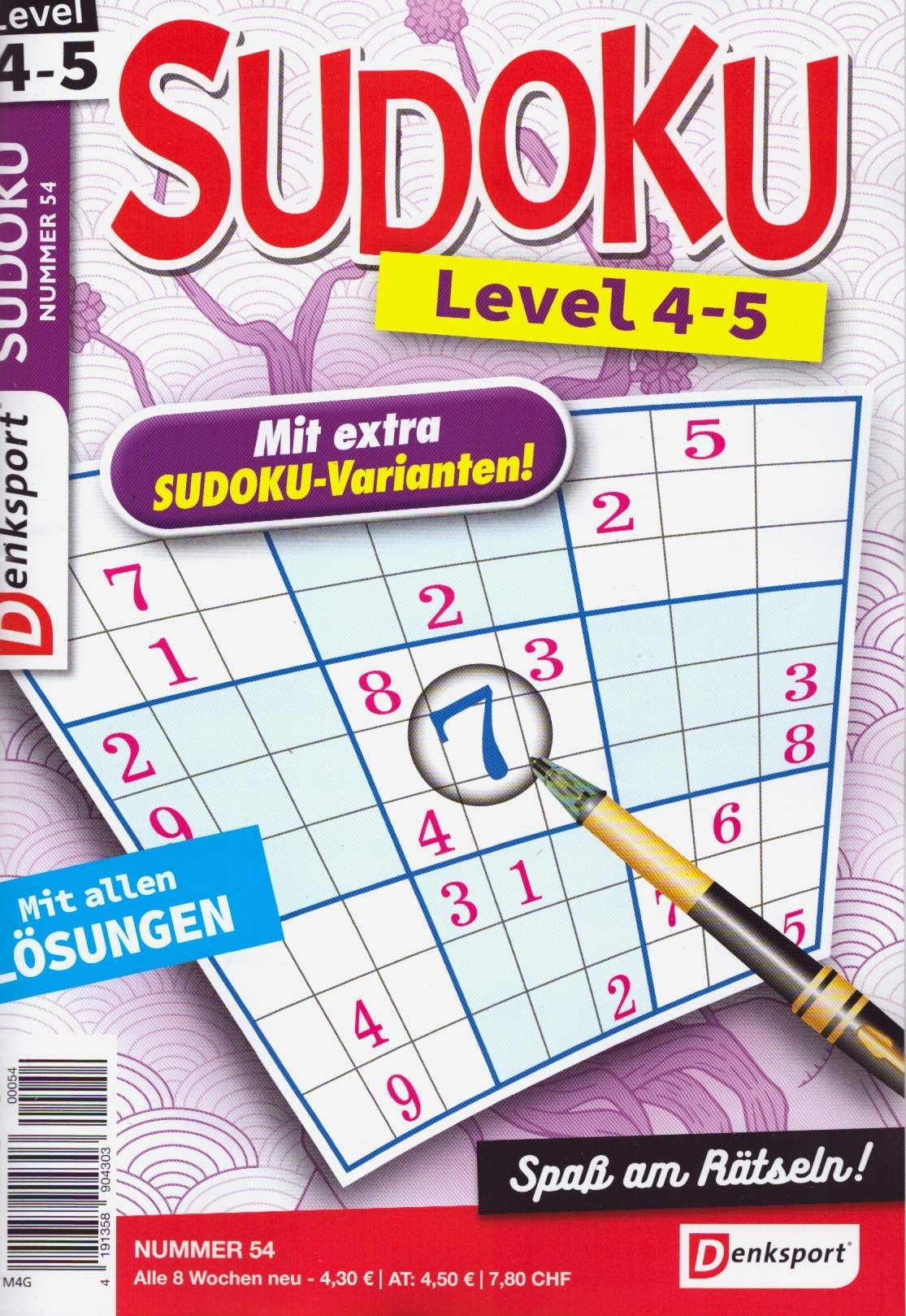 Denksport Sudoku Level 4-5 54/2026