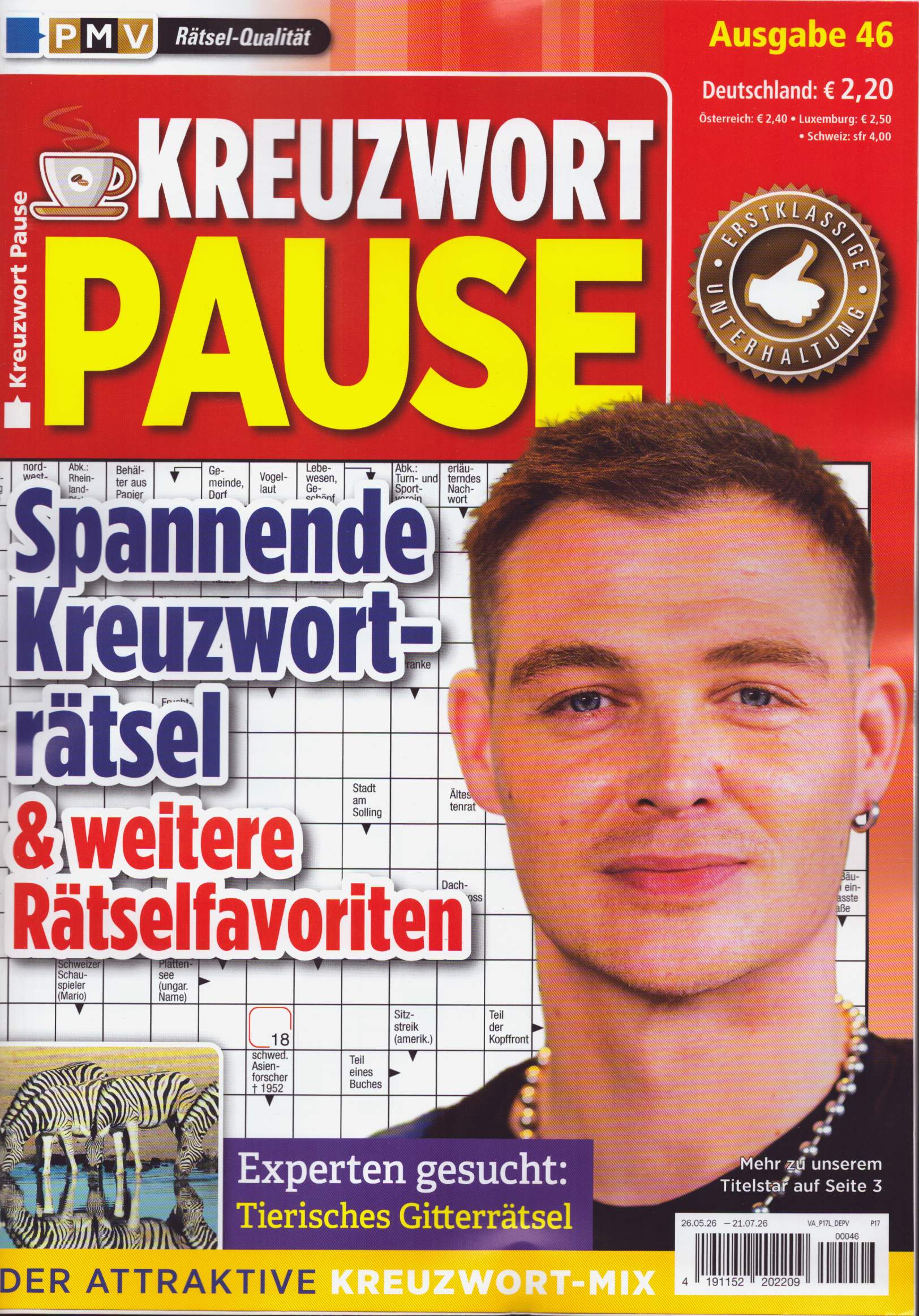Kreuzwort Pause 46/2026