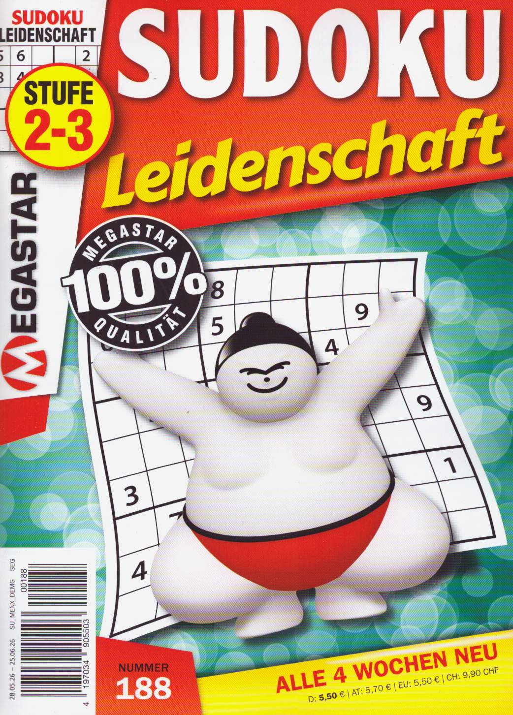 Sudoku Leidenschaft 188/2026