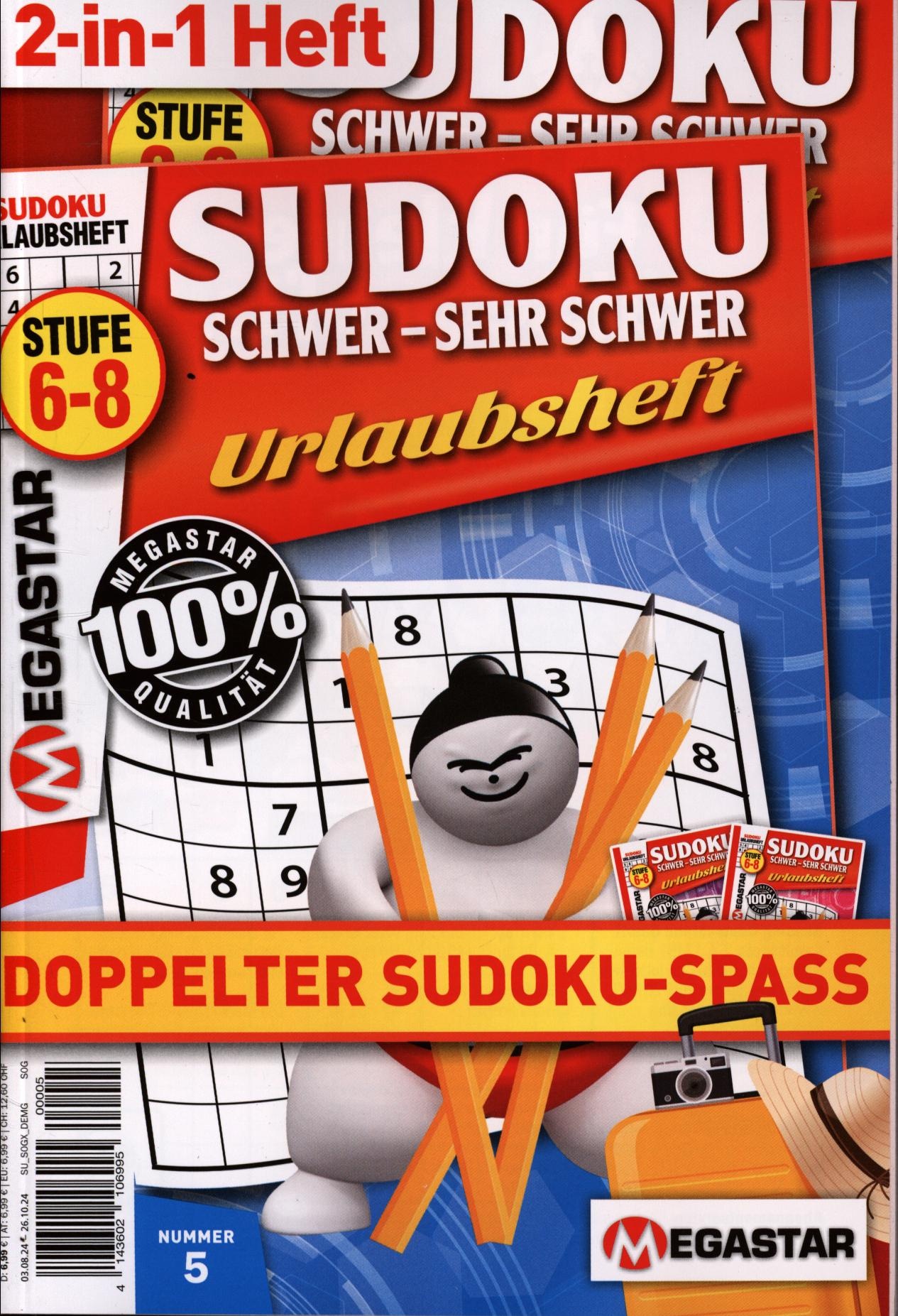 Sudoku schwer bis sehr schwer 5/2024