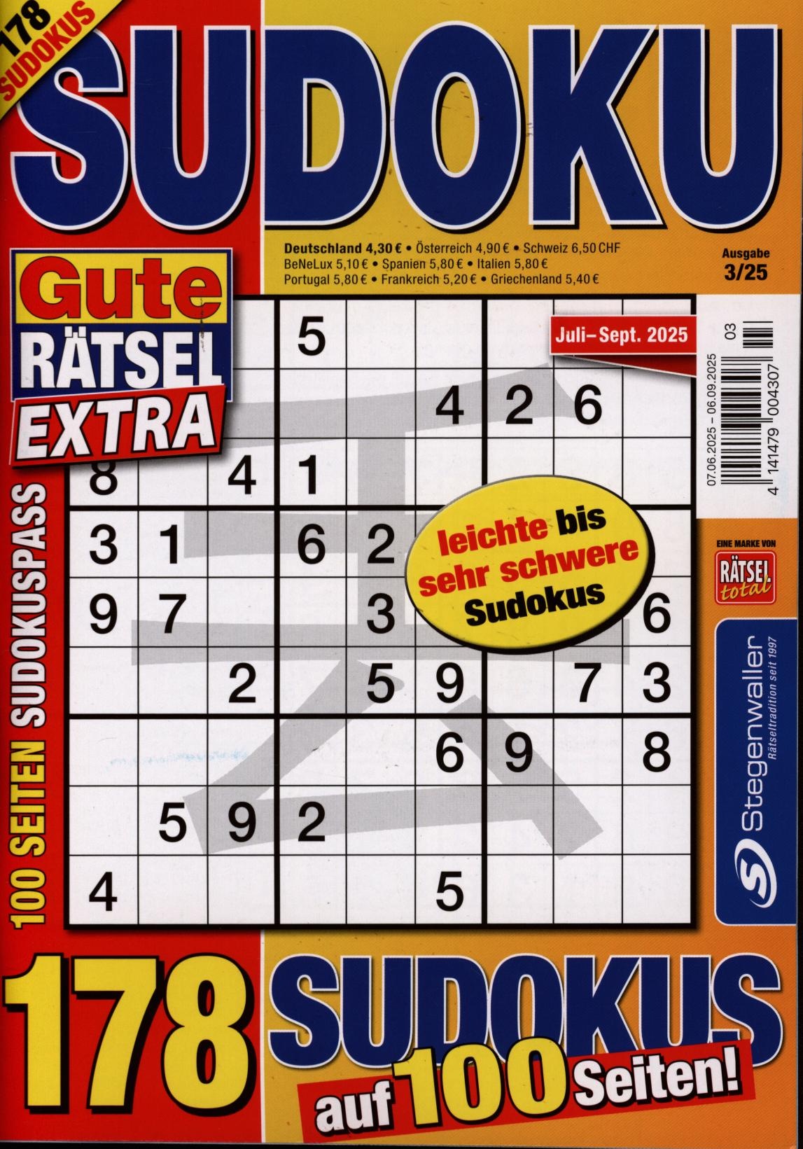 Gute Rätsel - Sudoku Extra 3/2025
