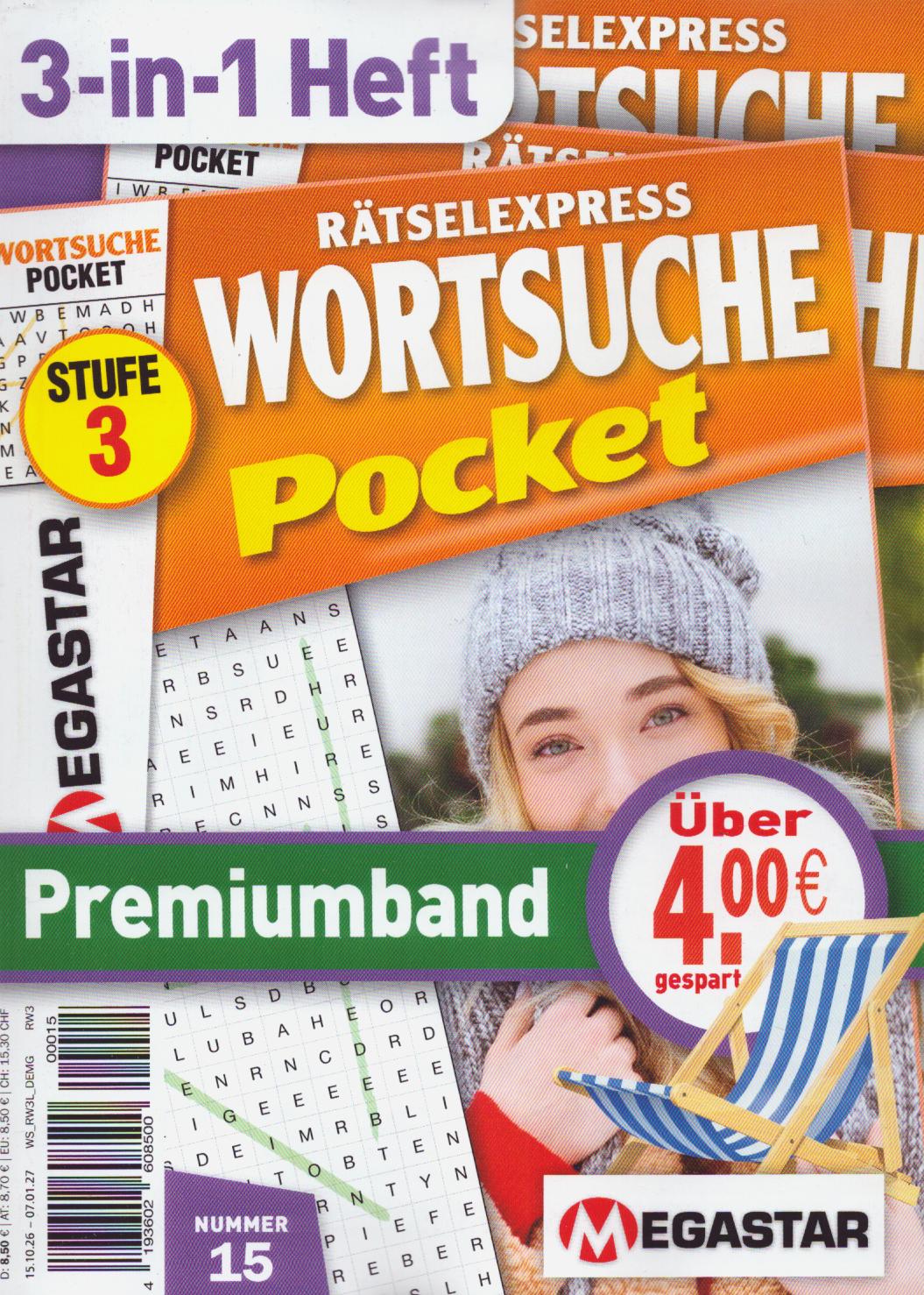 Wortsuche Pocket Premiumband 3 15/2026