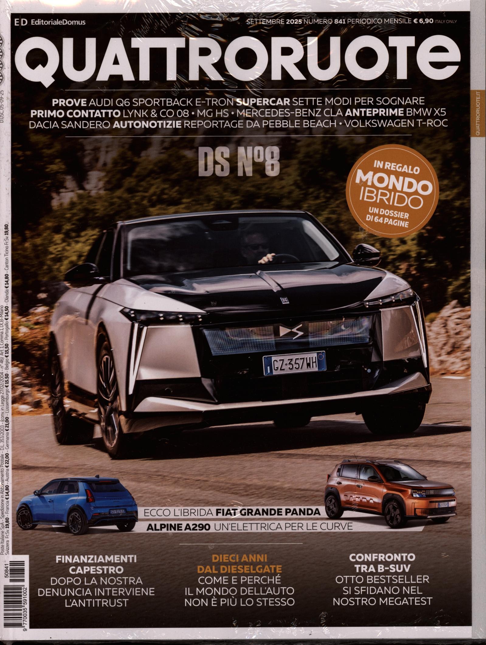 QUATTRORUOTE 841/2025