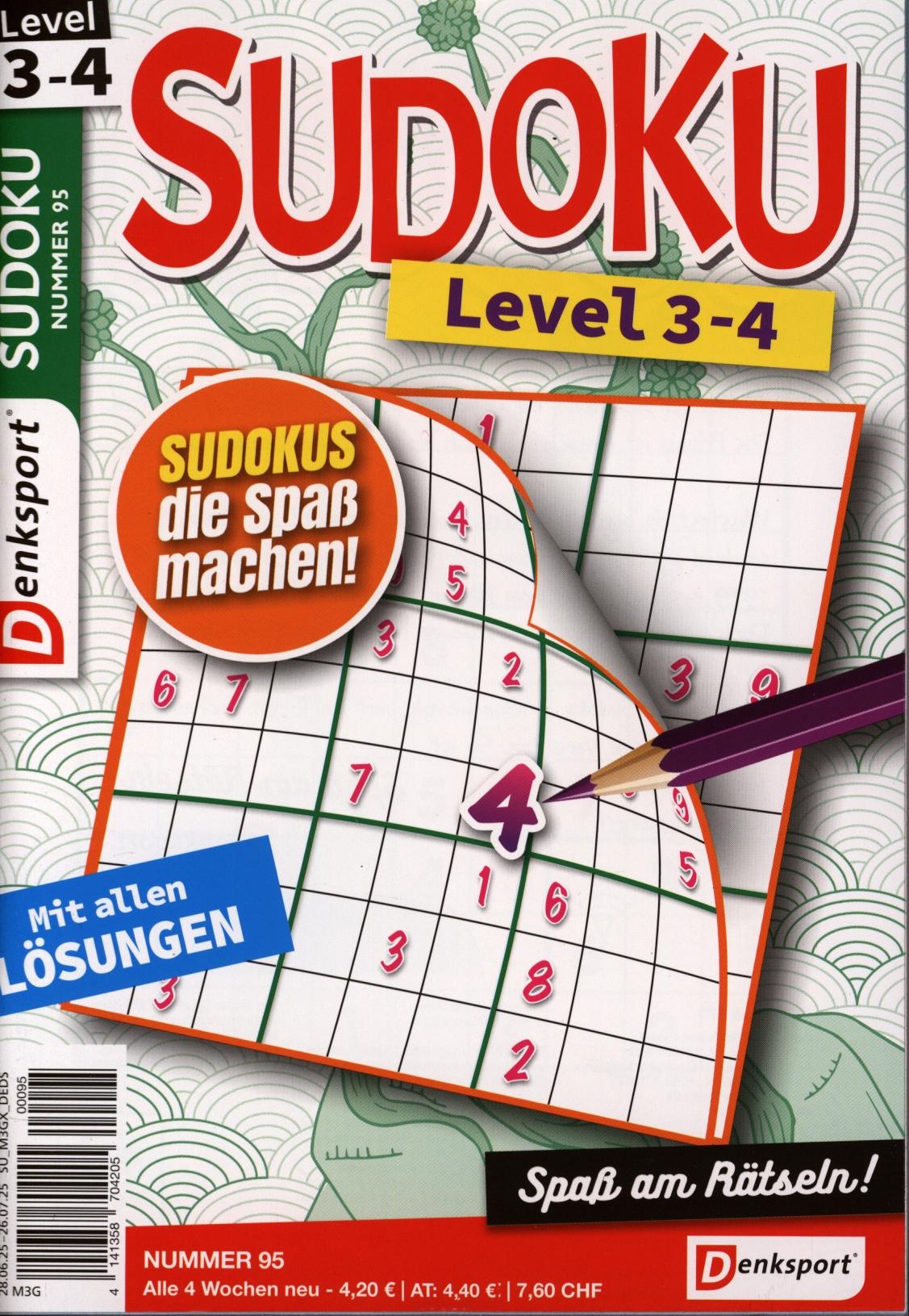 Denksport Sudoku Level 3-4 95/2025