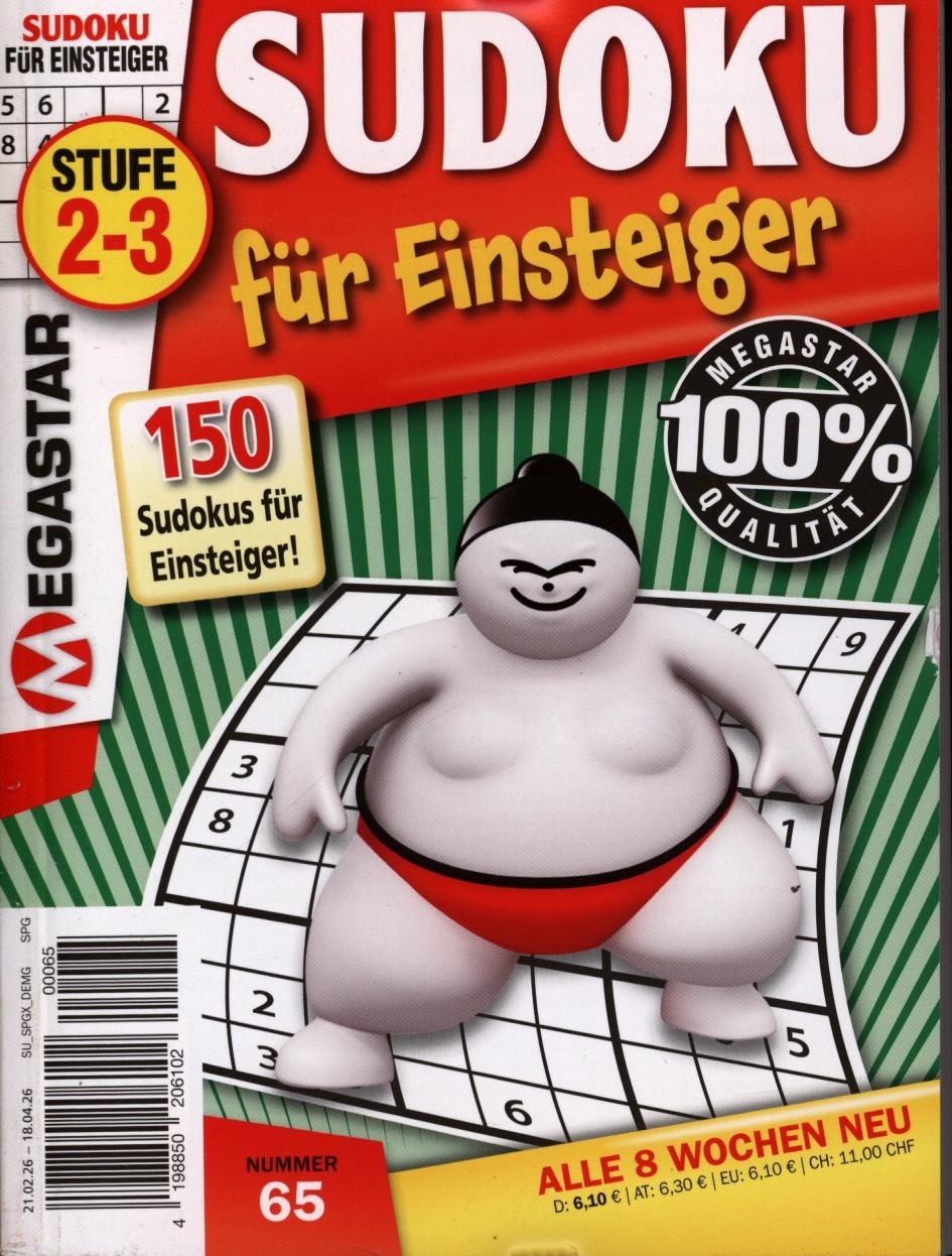 150 Sudoku für Einsteiger 65/2026